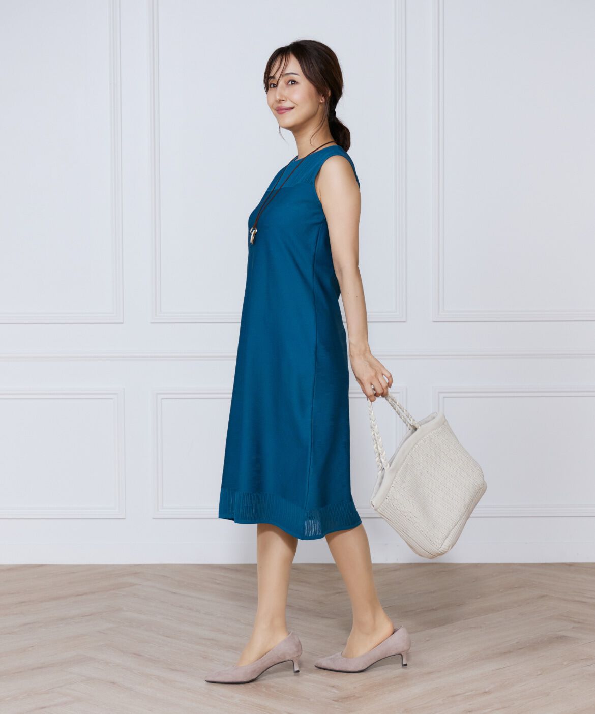 ef-de Black「ハートアイレットニットワンピース」|ワンピース|