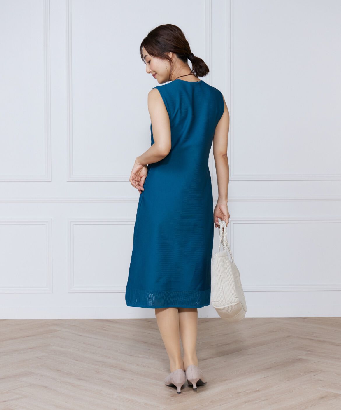 ef-de Black「ハートアイレットニットワンピース」|ワンピース|