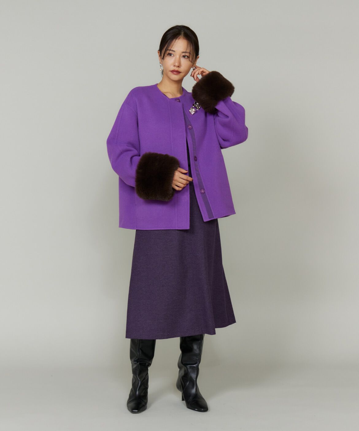 Le Souk「《大きいサイズ》Aラインスカート」|台形|