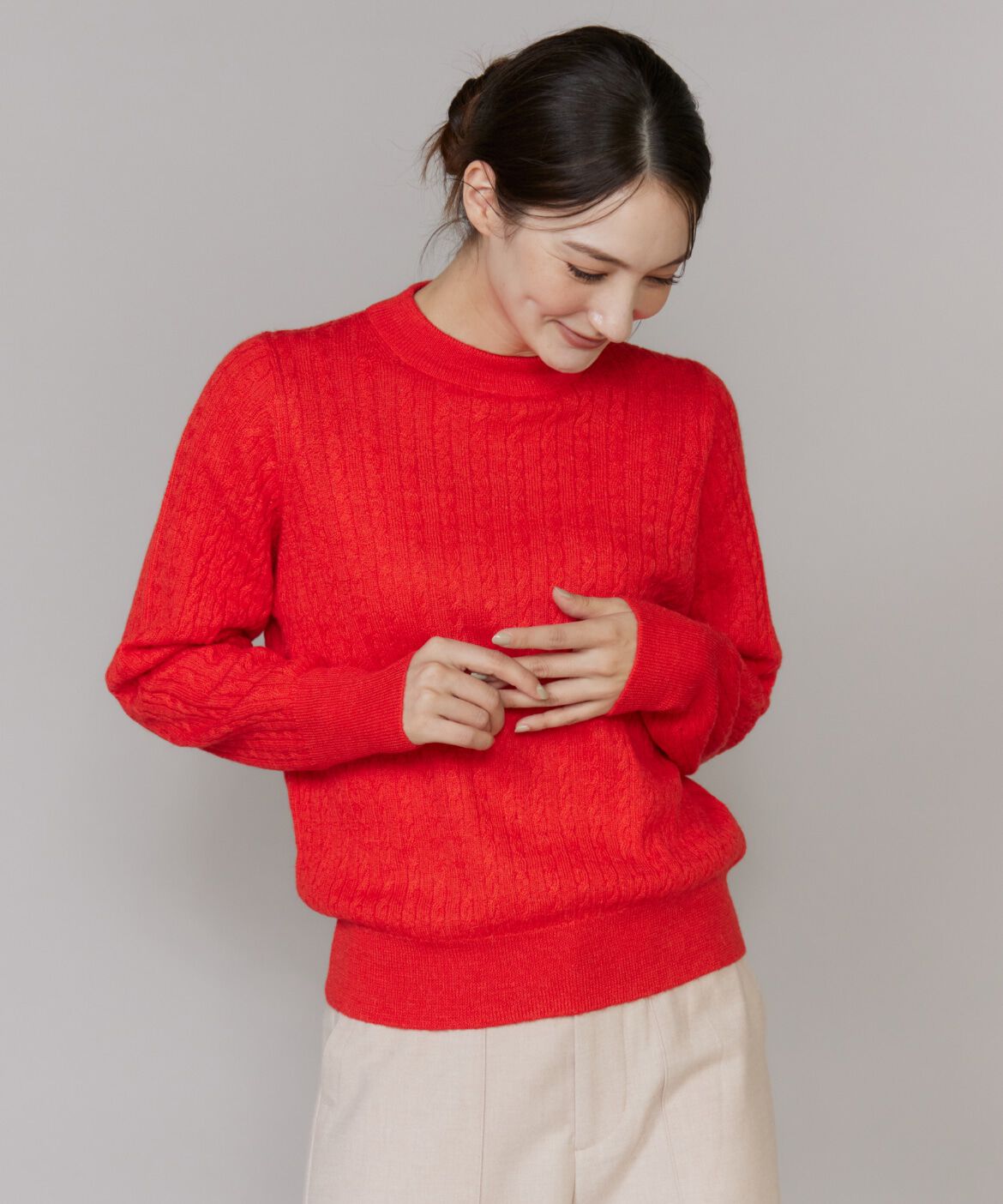 DAY by DAY it&rsquo;s international「ケーブル柄アルパカニットプルオーバー」|ニット・セーター|