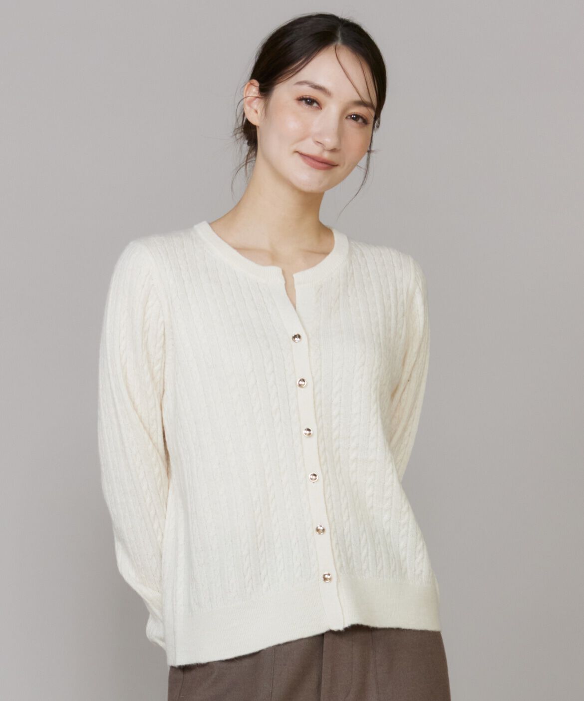 DAY by DAY it&rsquo;s international「ケーブル柄アルパカニットカーディガン」|カーディガン|