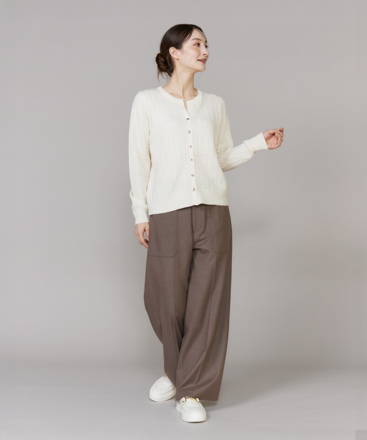 DAY by DAY it&rsquo;s international「ケーブル柄アルパカニットカーディガン」|カーディガン|