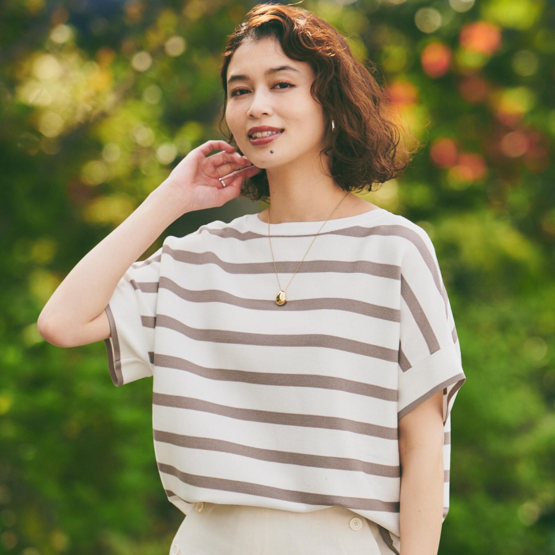 UNTITLED「【12色展開/体型カバー/2way】バウンドスリーブニット」|ニット・セーター|