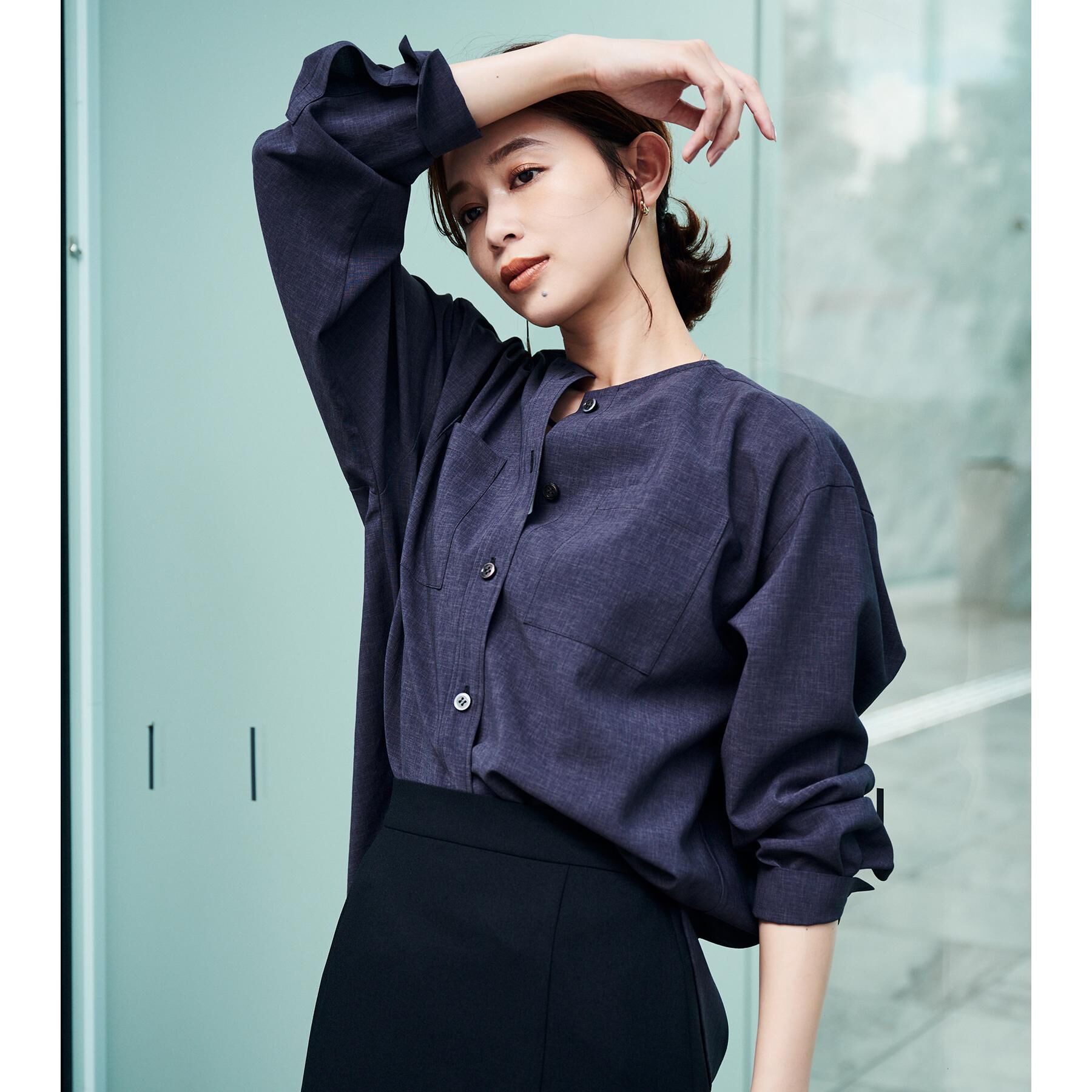 UNTITLED「【秋も着られる/セットアップ可】リラククールシャツ」|シャツ・ブラウス|