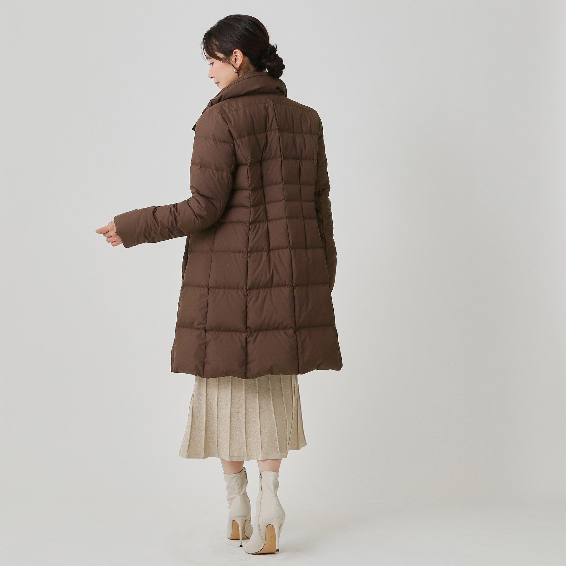 COUP DE CHANCE「【フランス産ホワイトダックダウン／FP800保温性◎／抗菌防臭／手洗い可】ロングダウンコート」|ダウン|