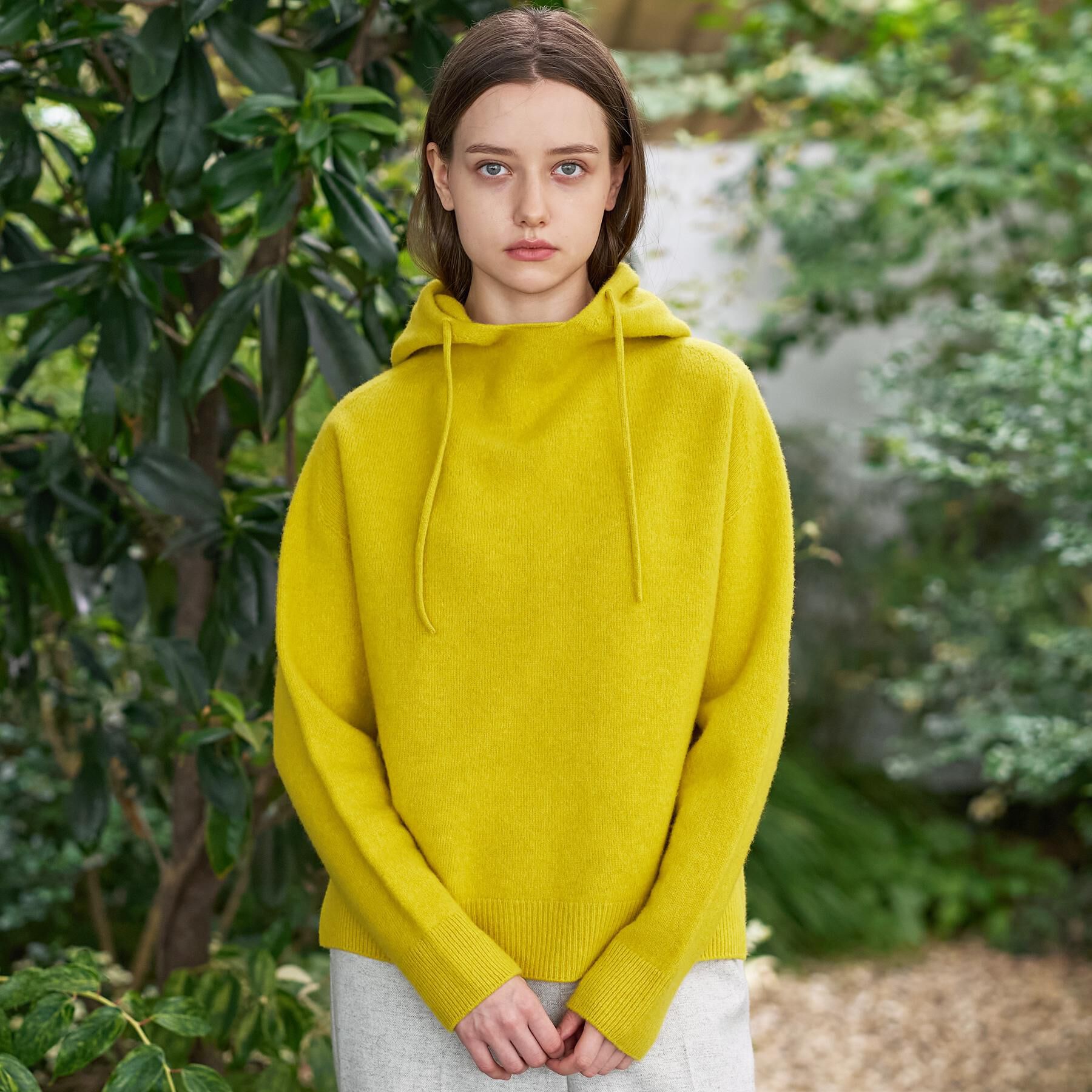 DRESSTERIOR「カシミヤブレンドフードニット」|ニット・セーター|