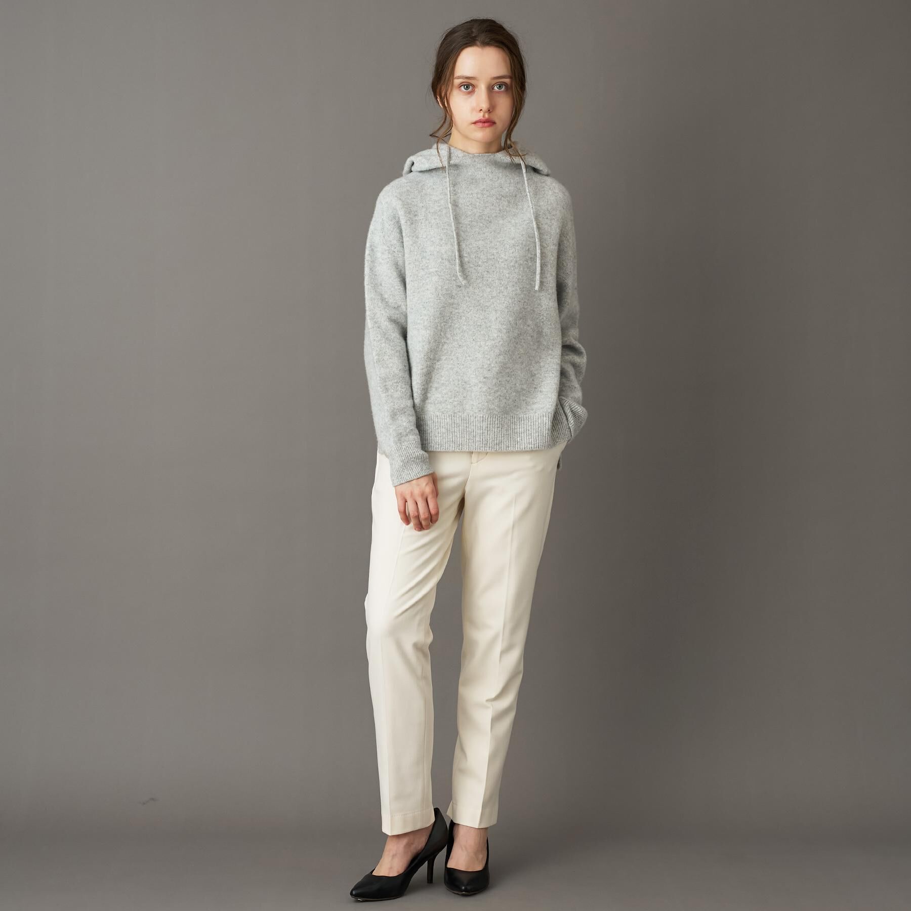 DRESSTERIOR「カシミヤブレンドフードニット」|ニット・セーター|