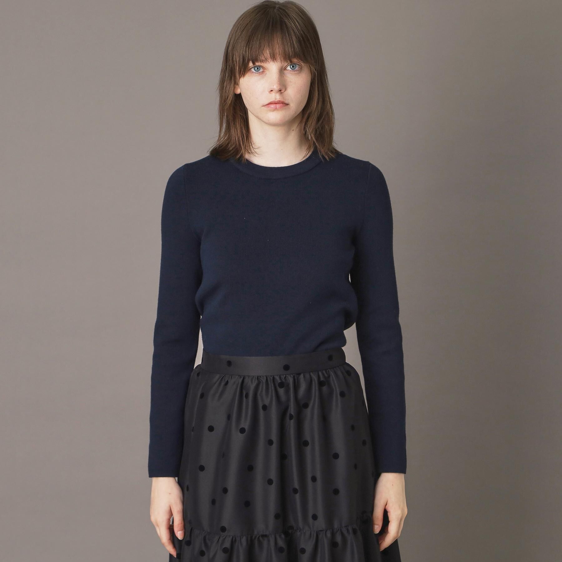 DRESSTERIOR「2WAYレースカラーニット」|ニット・セーター|