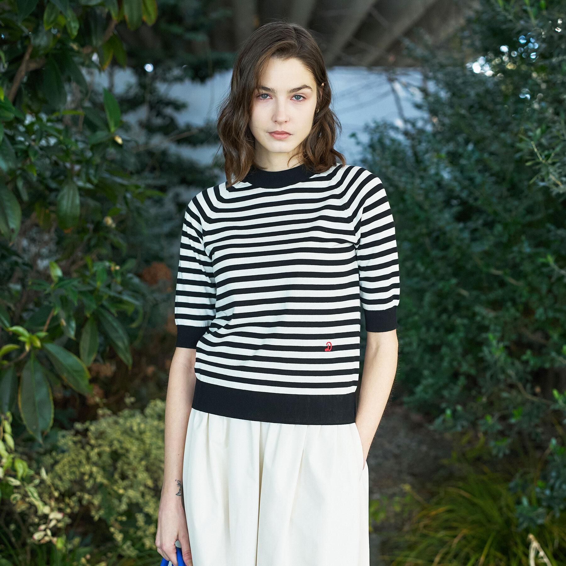 DRESSTERIOR「【otonaMUSE5月号掲載】コットンシルクマルチボーダーニット」|ニット・セーター|