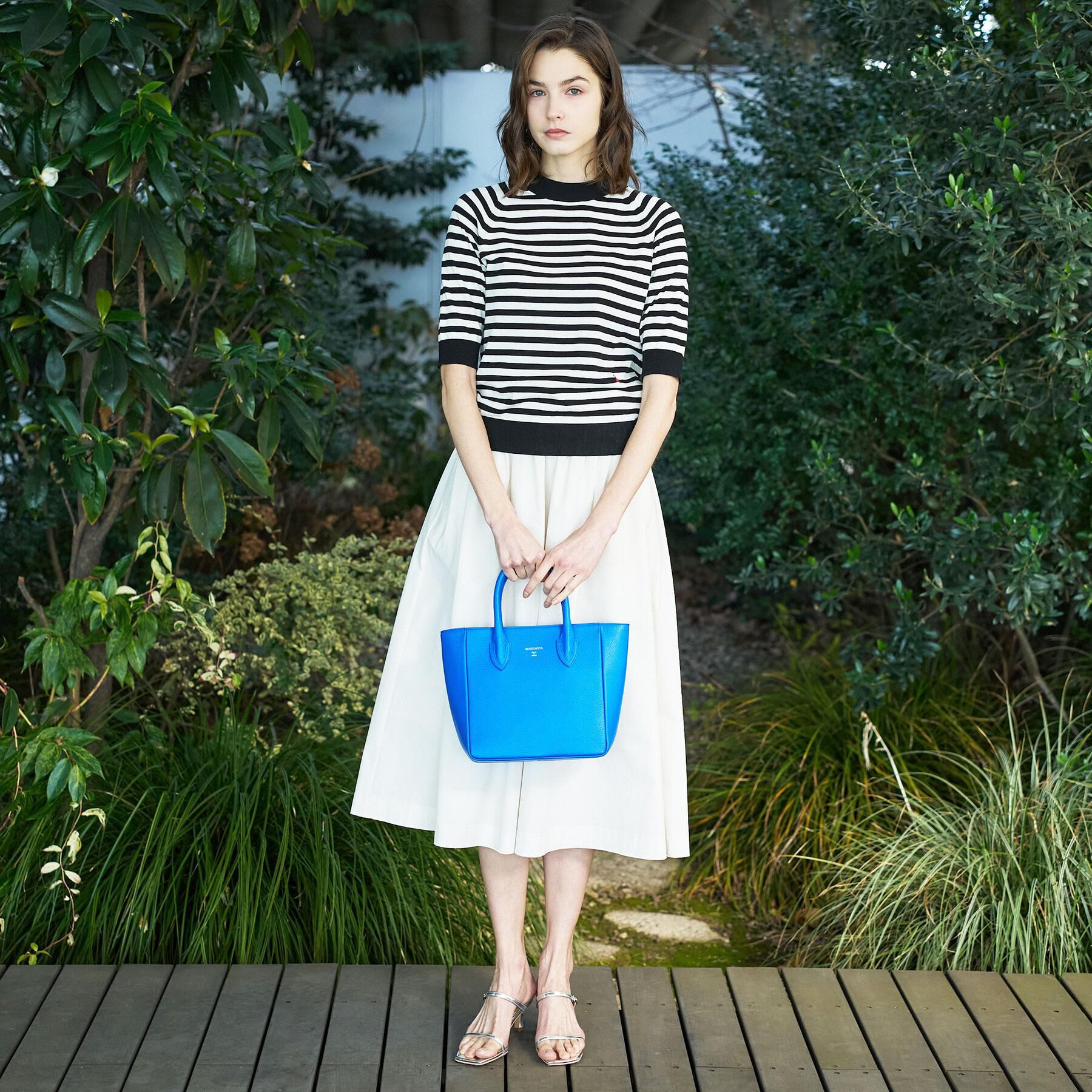 DRESSTERIOR「【otonaMUSE5月号掲載】コットンシルクマルチボーダーニット」|ニット・セーター|