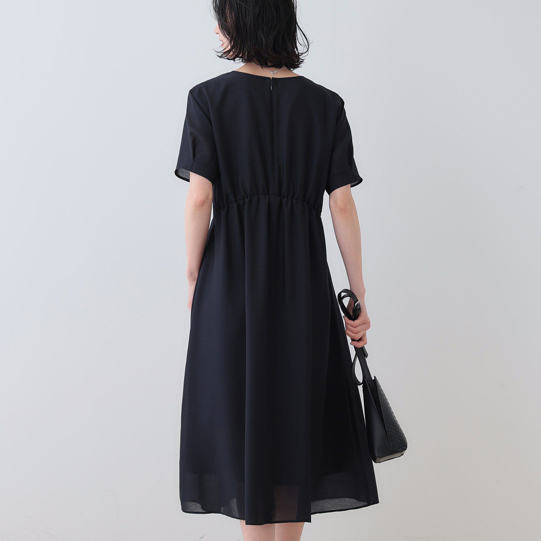 INDIVI「【洗える／エアリー】ハイウエストワンピース」|ワンピース|