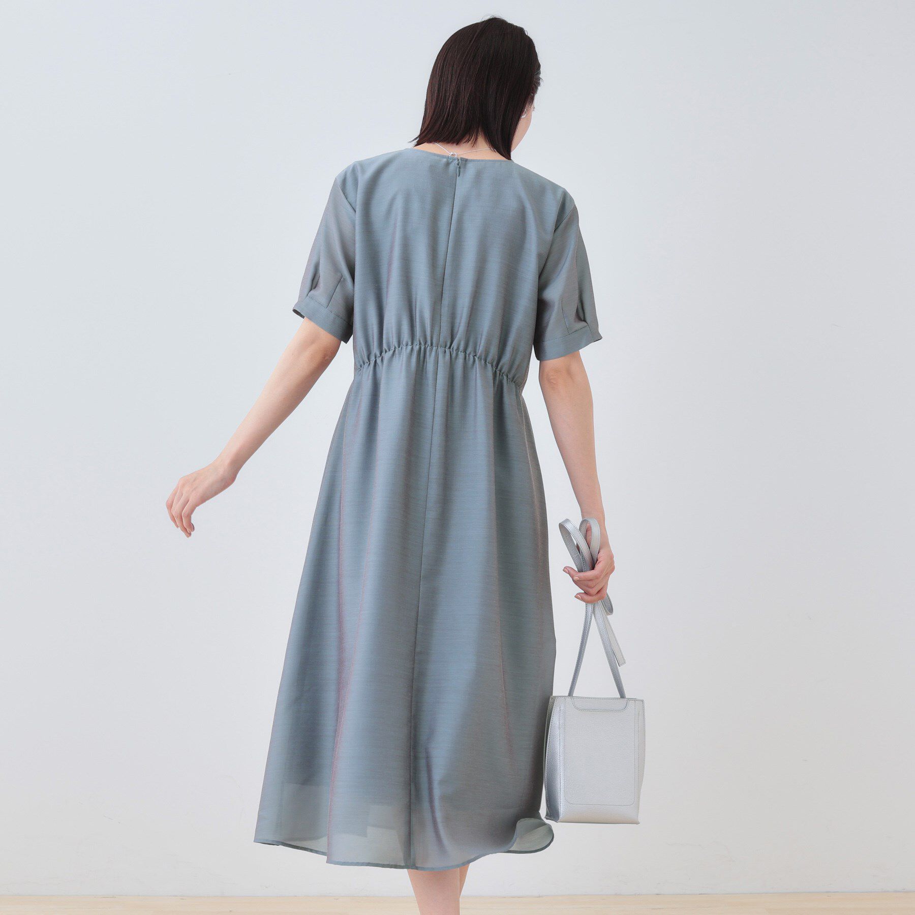 INDIVI「【洗える／エアリー】ハイウエストワンピース」|ワンピース|