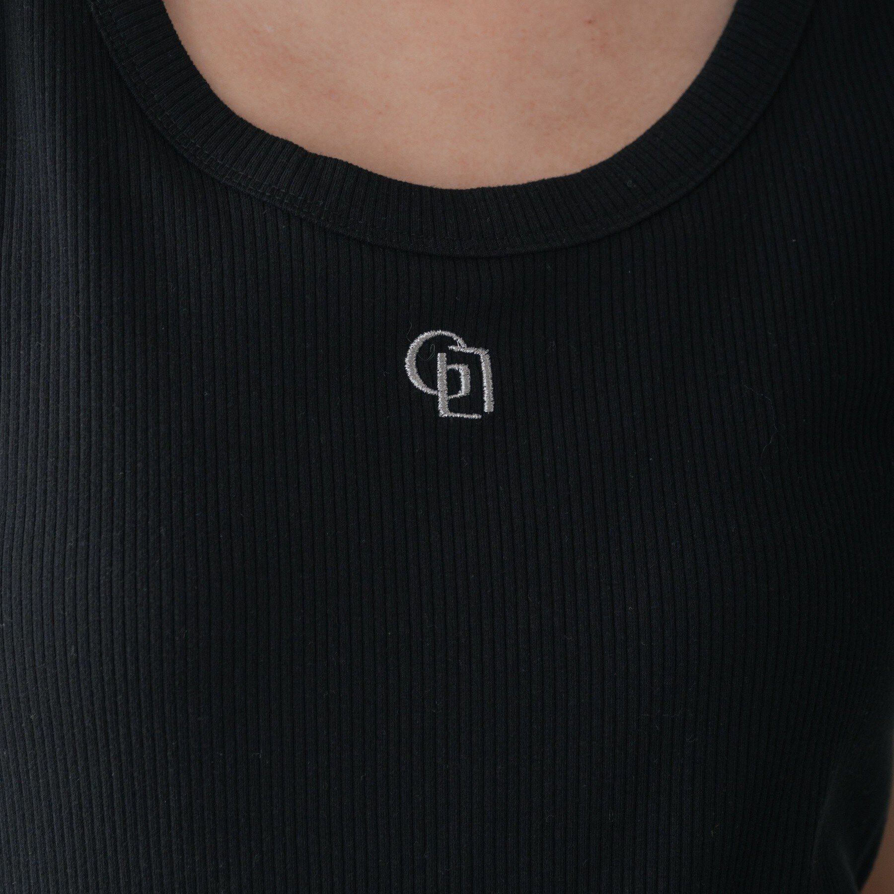 GALLEST「ロゴ刺繍リブタンクトップ」|キャミソール|