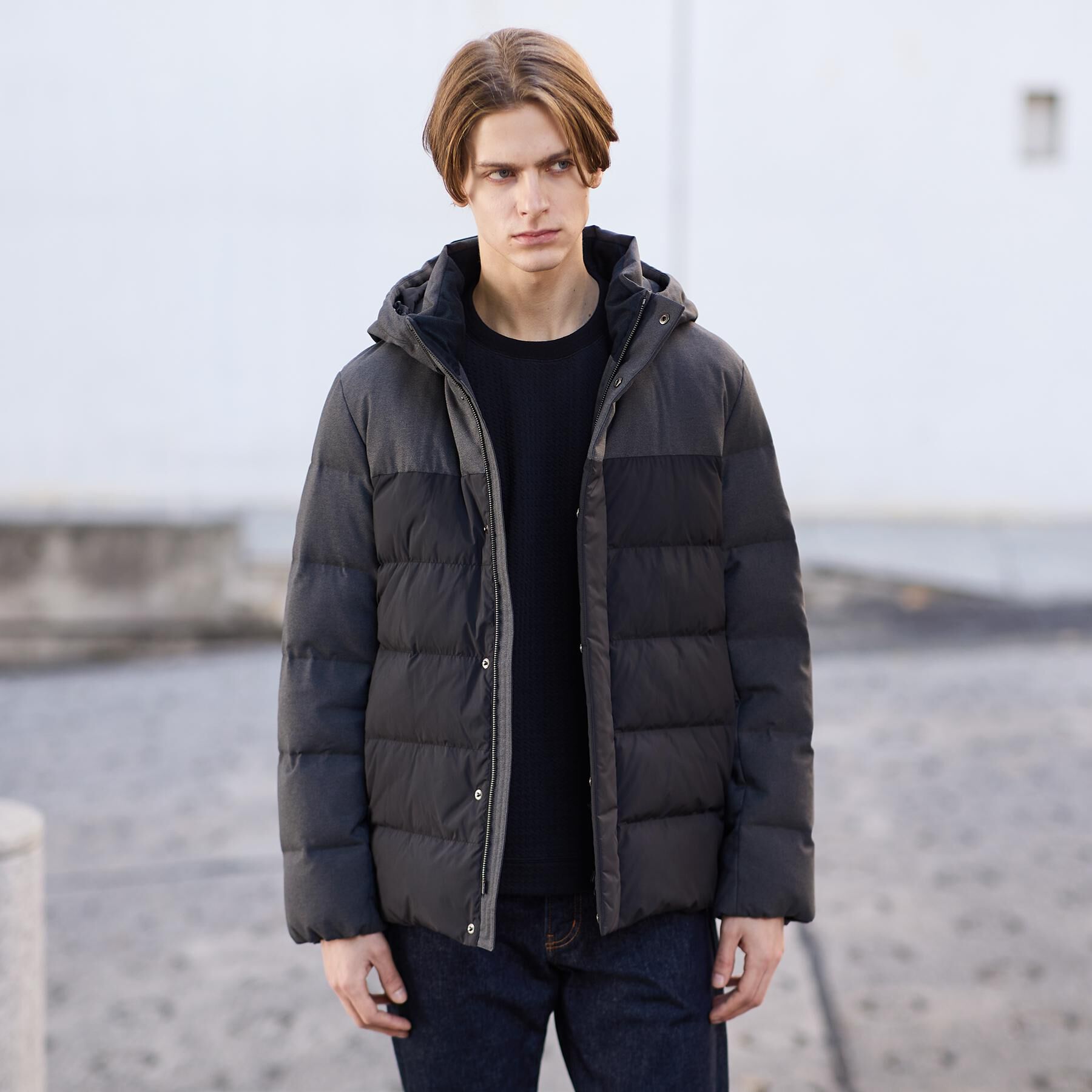 TAKEO KIKUCHI「カラーコンビ ダウンブルゾン」|ダウン|