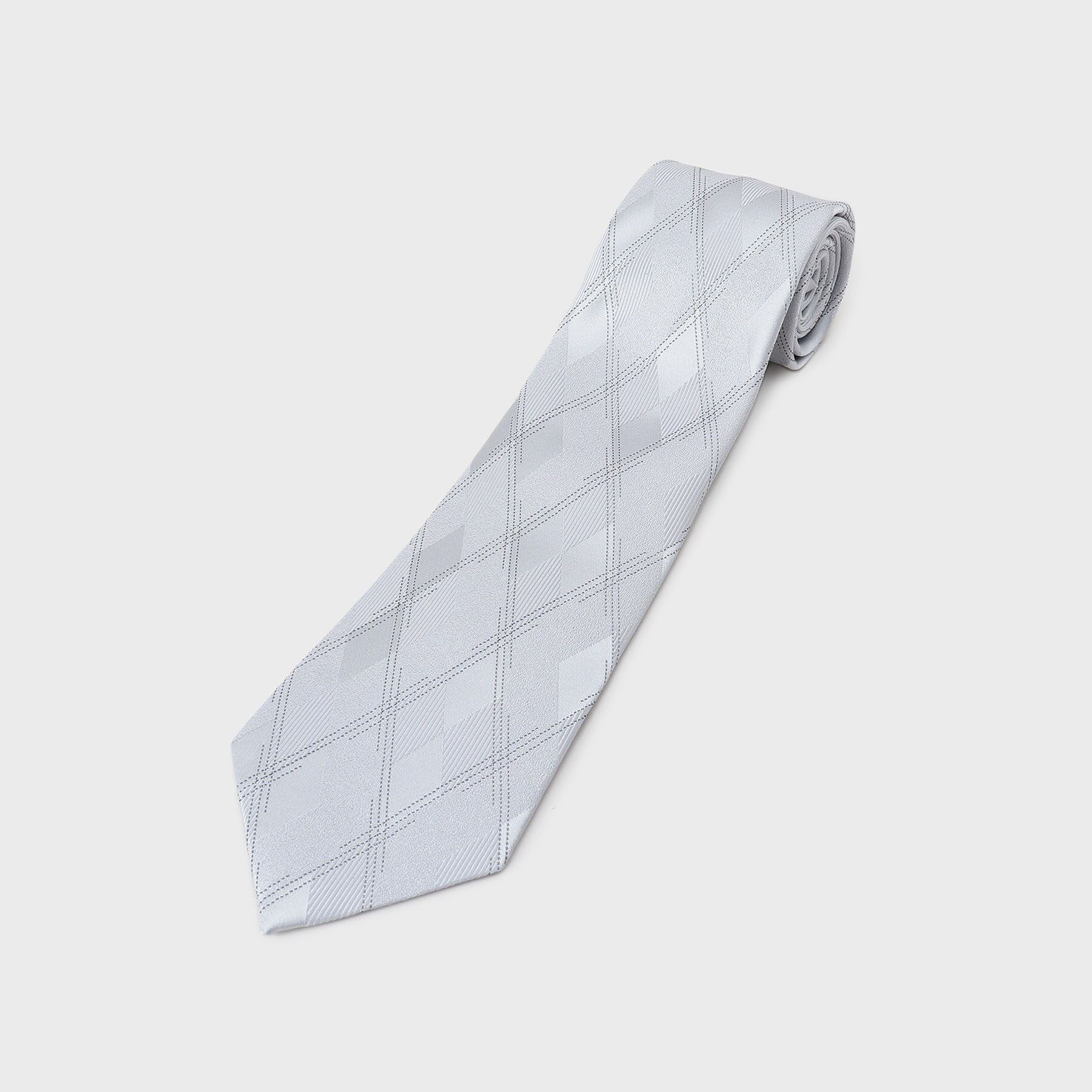 TAKEO KIKUCHI「【縁起の良いネクタイ】PNJシャドーアーガイルネクタイ」|ネクタイ・蝶ネクタイ|シルバー(206)