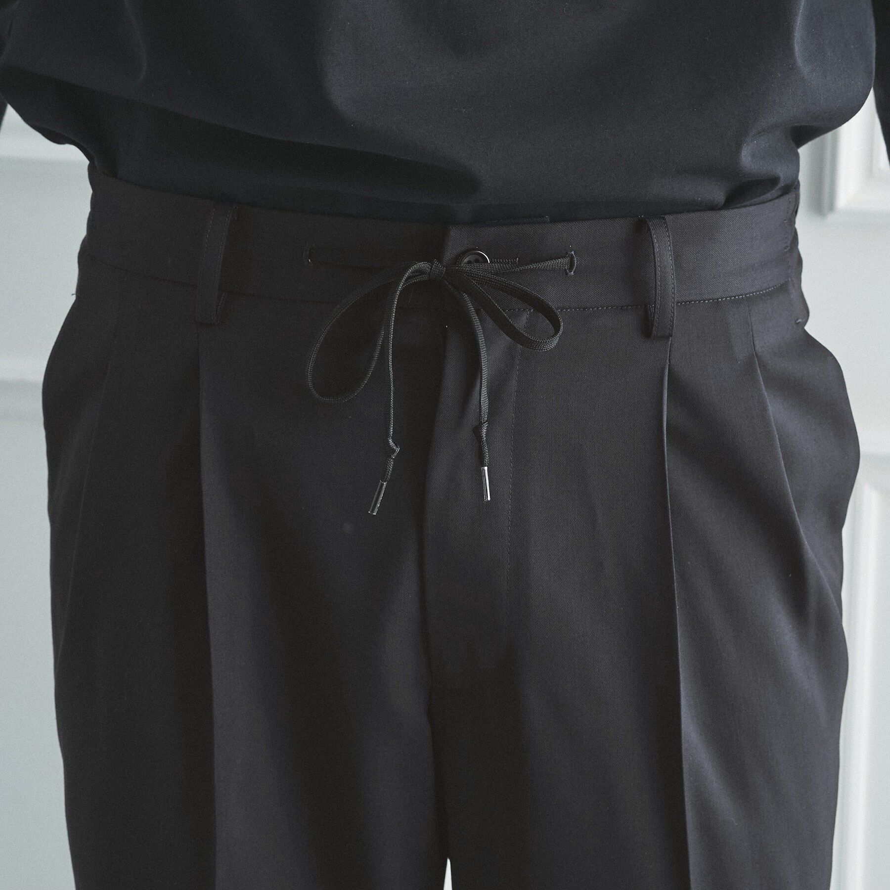 TAKEO KIKUCHI「【BOWLER HAT LABEL】TWギャバジン ワイドイージースラックス」|その他|