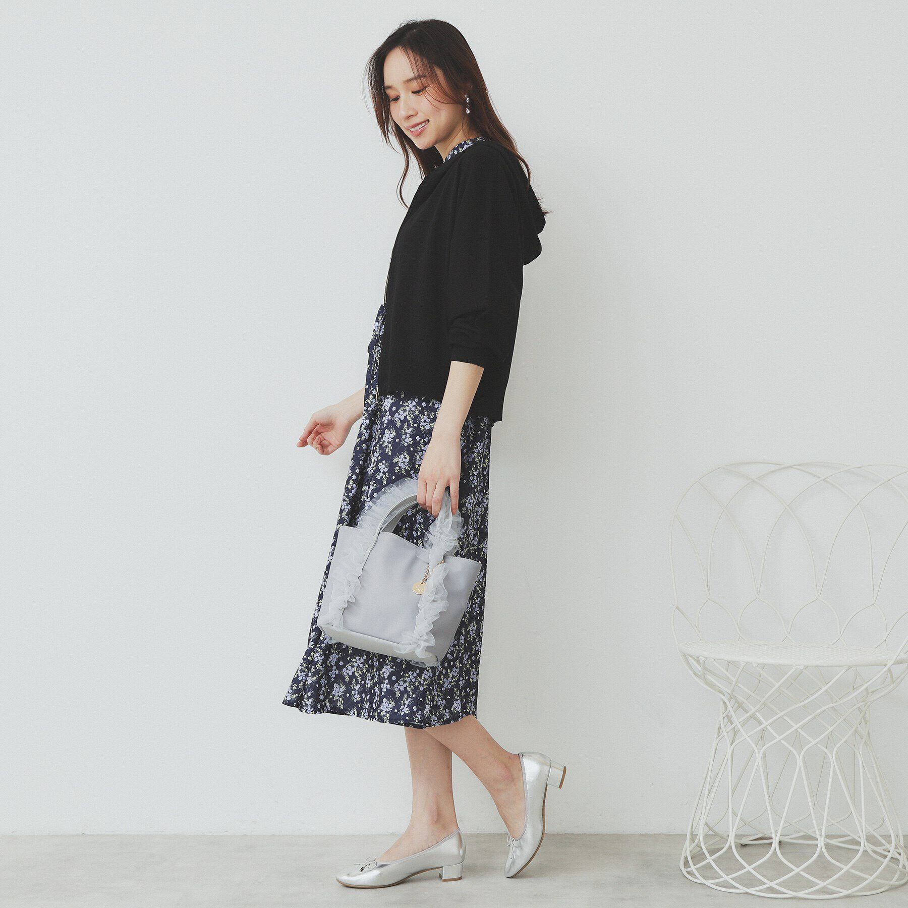 index「ドルマンジップラメパーカ【洗濯機洗い可】」|パーカー|