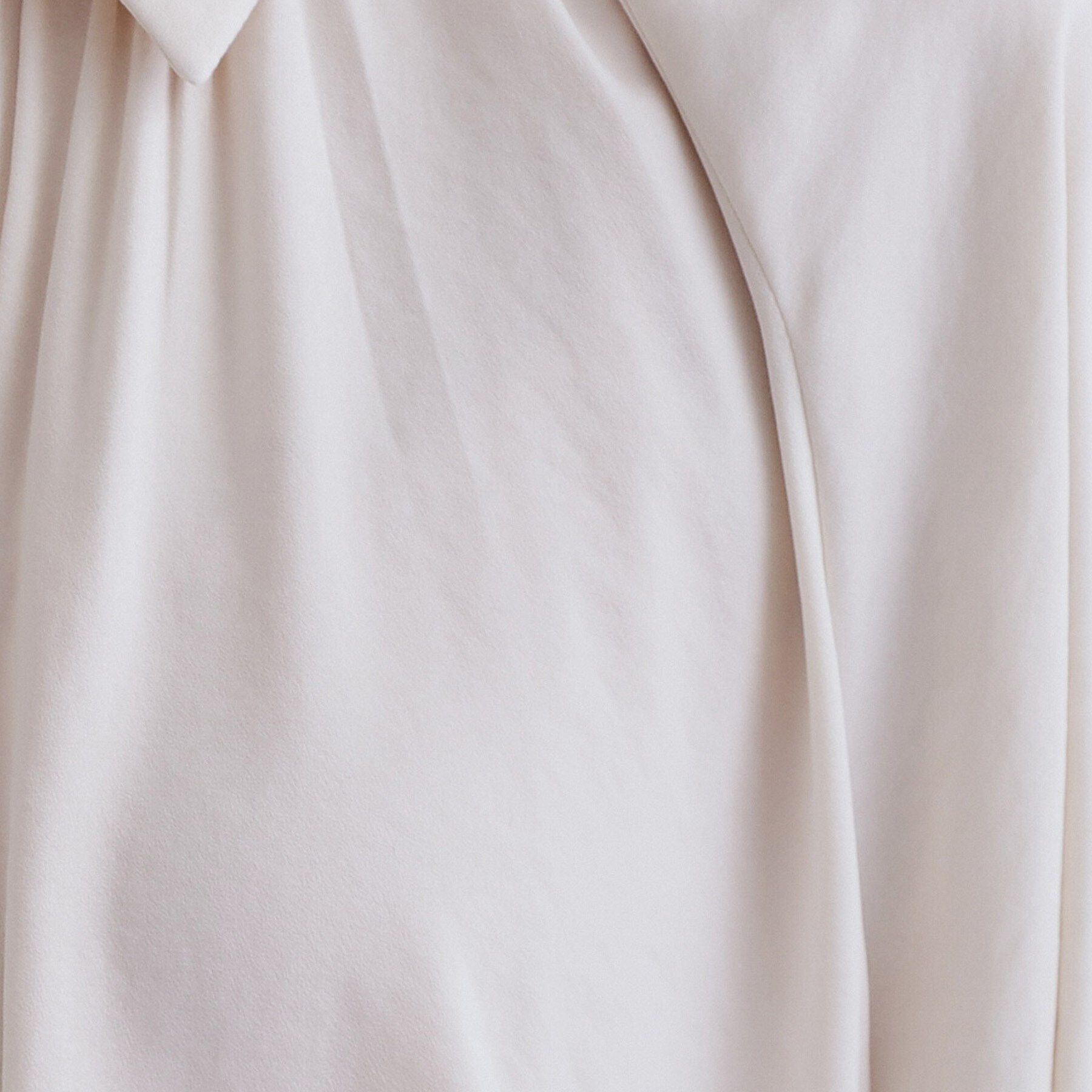 OPAQUE.CLIP「【es】ヴィンテージサテン ボリュームジップブラウス【洗濯機OK】」|シャツ・ブラウス|