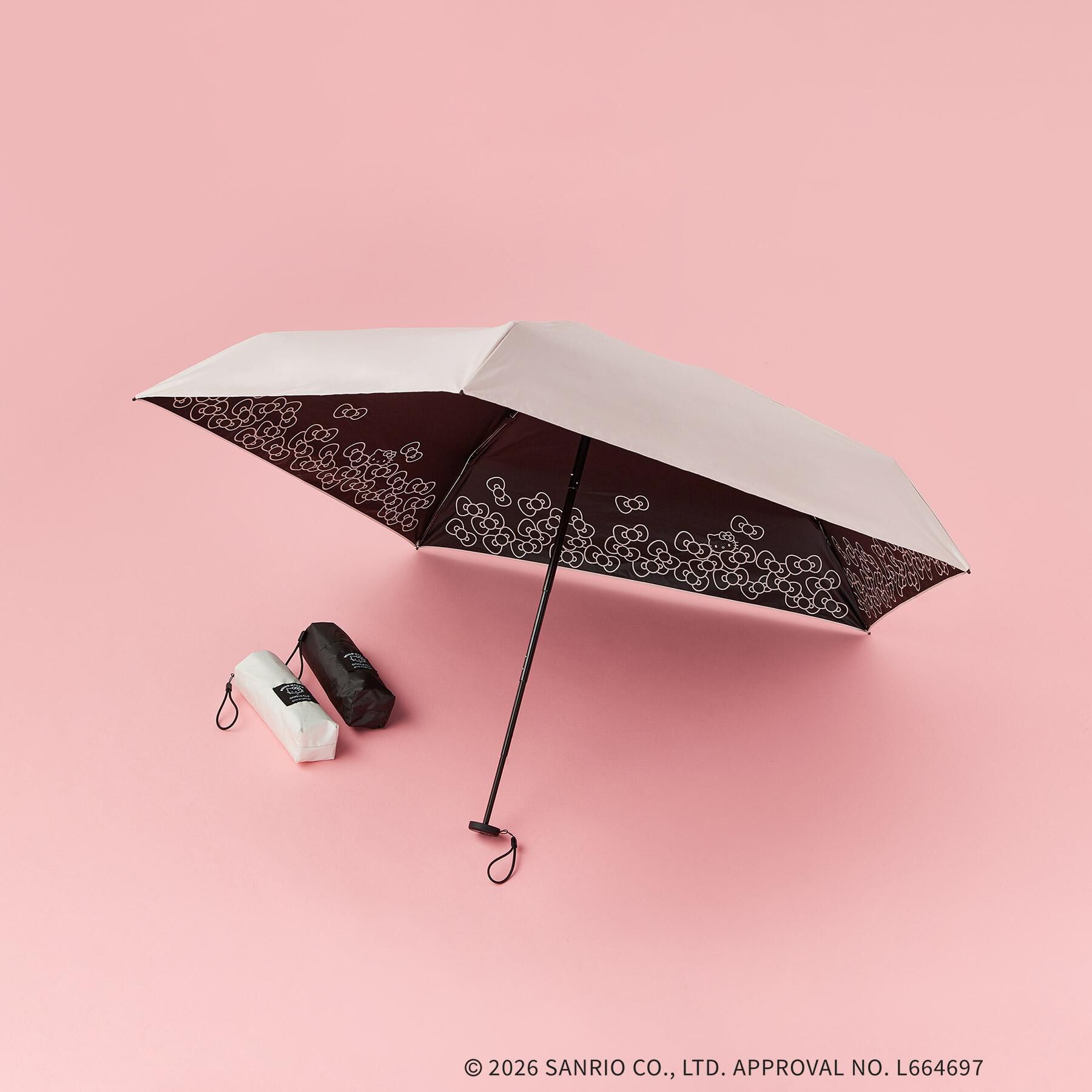 OPAQUE.CLIP「◆【ハローキティ】晴雨兼用裏側プリント折りたたみ傘」|傘|