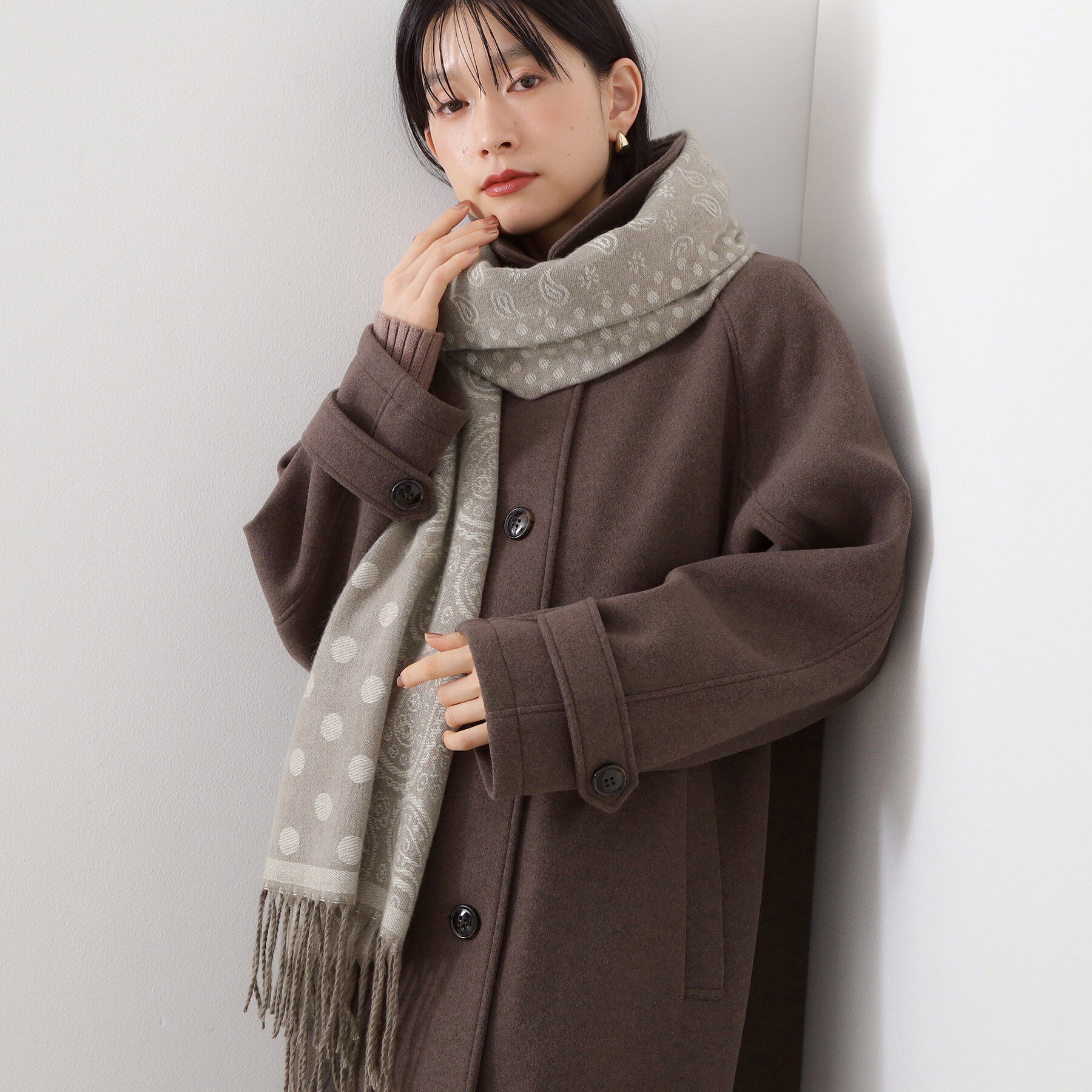 THE SHOP TK「ジャカードストール」|ストール|