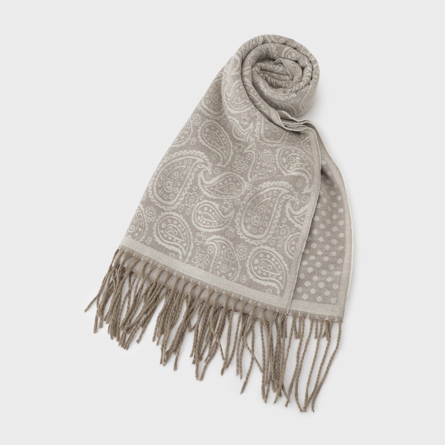 THE SHOP TK「ジャカードストール」|ストール|グレージュ(050)