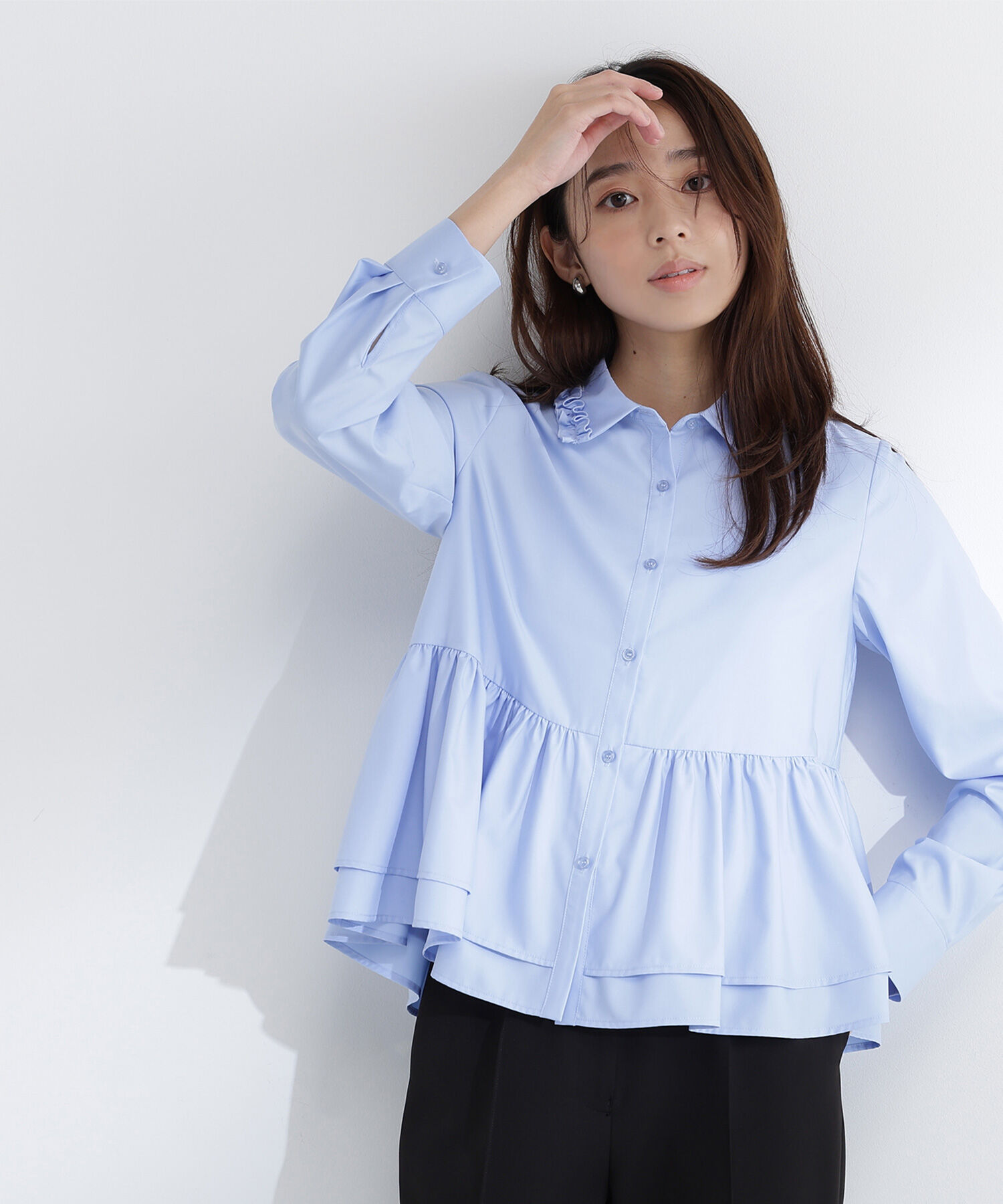  「フリルカラーシャツ」|シャツ・ブラウス|