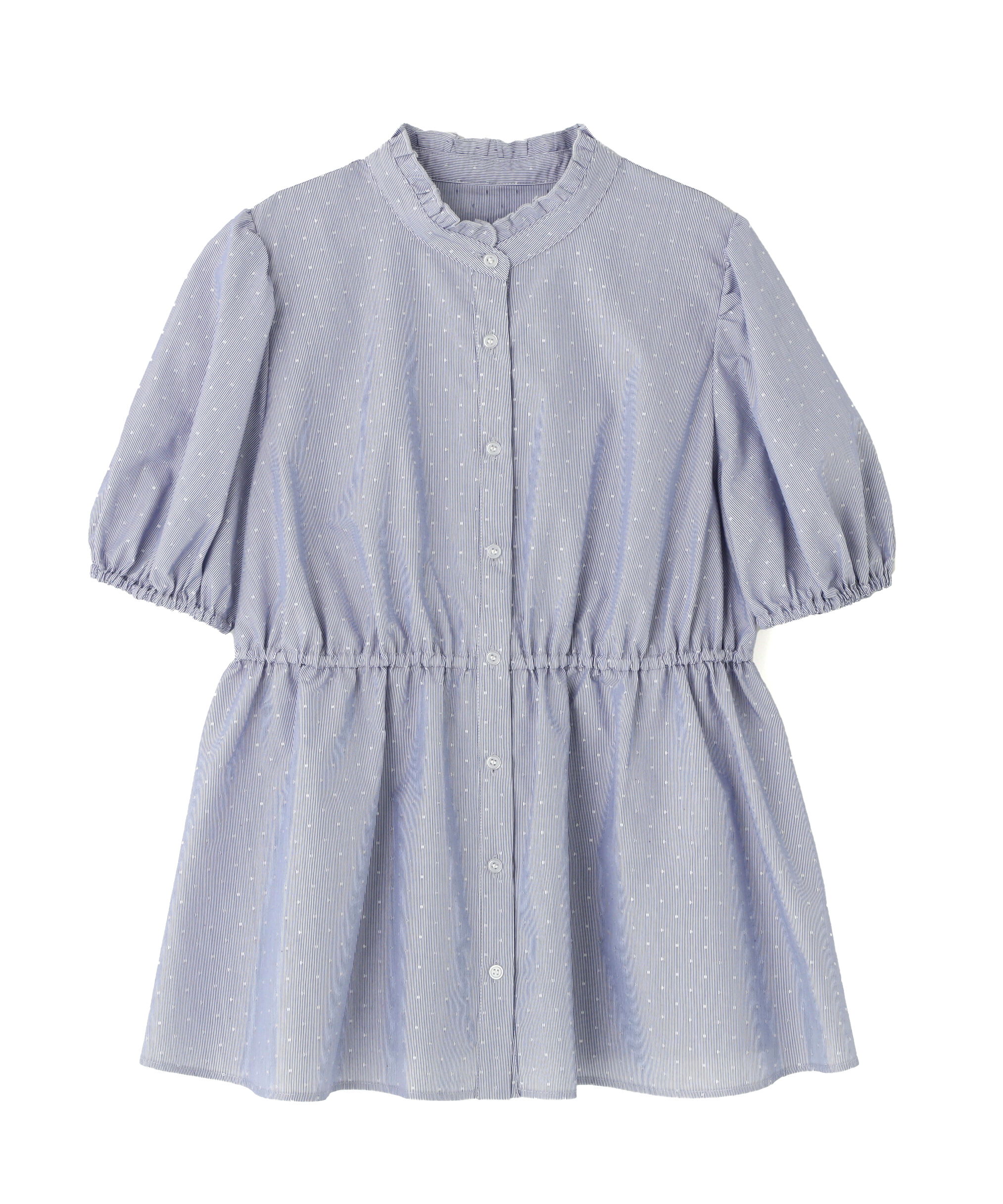  「ストライプドビードットブラウス」|シャツ・ブラウス|