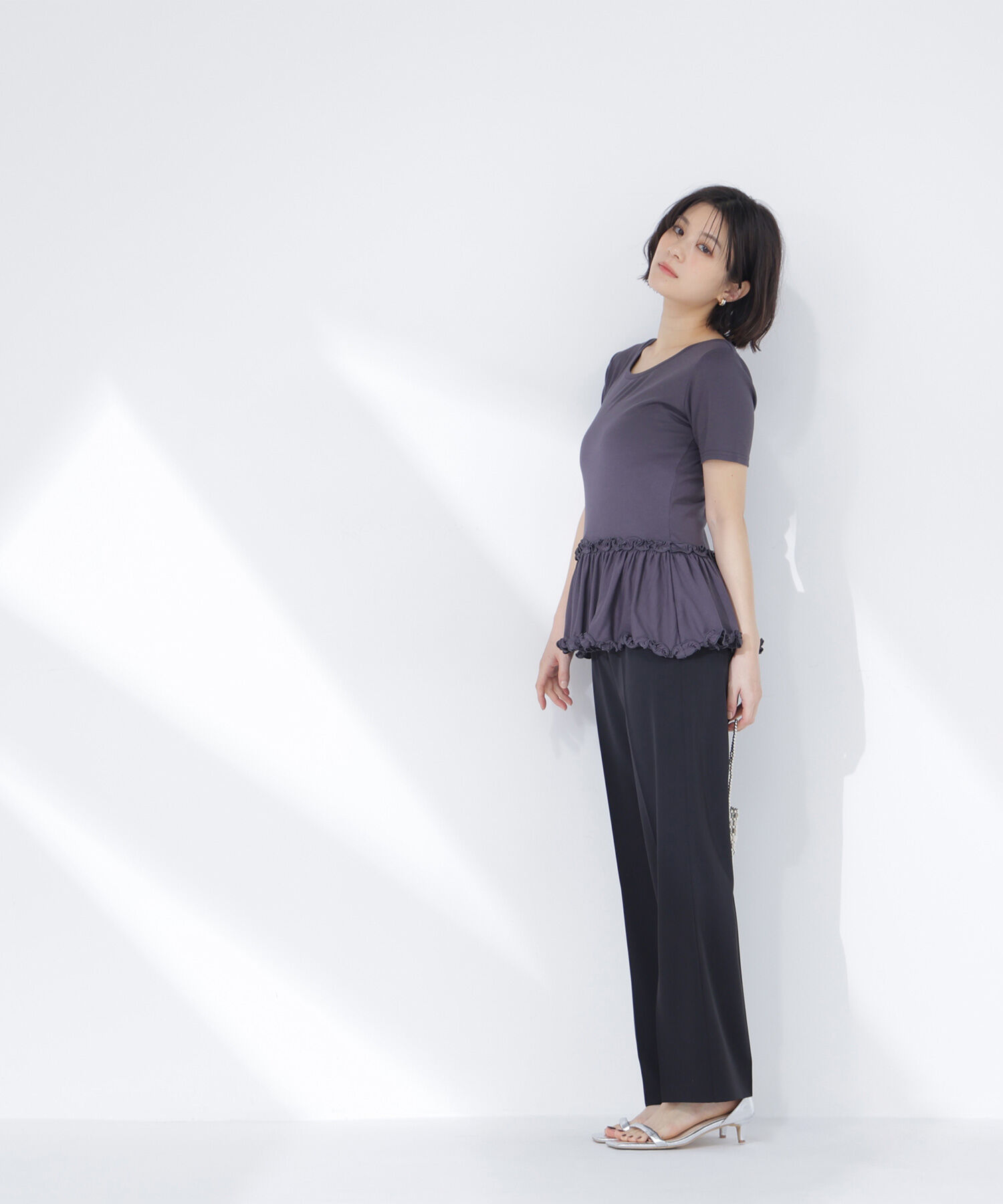  「ヘムフリルカットソー」|Tシャツ・カットソー|