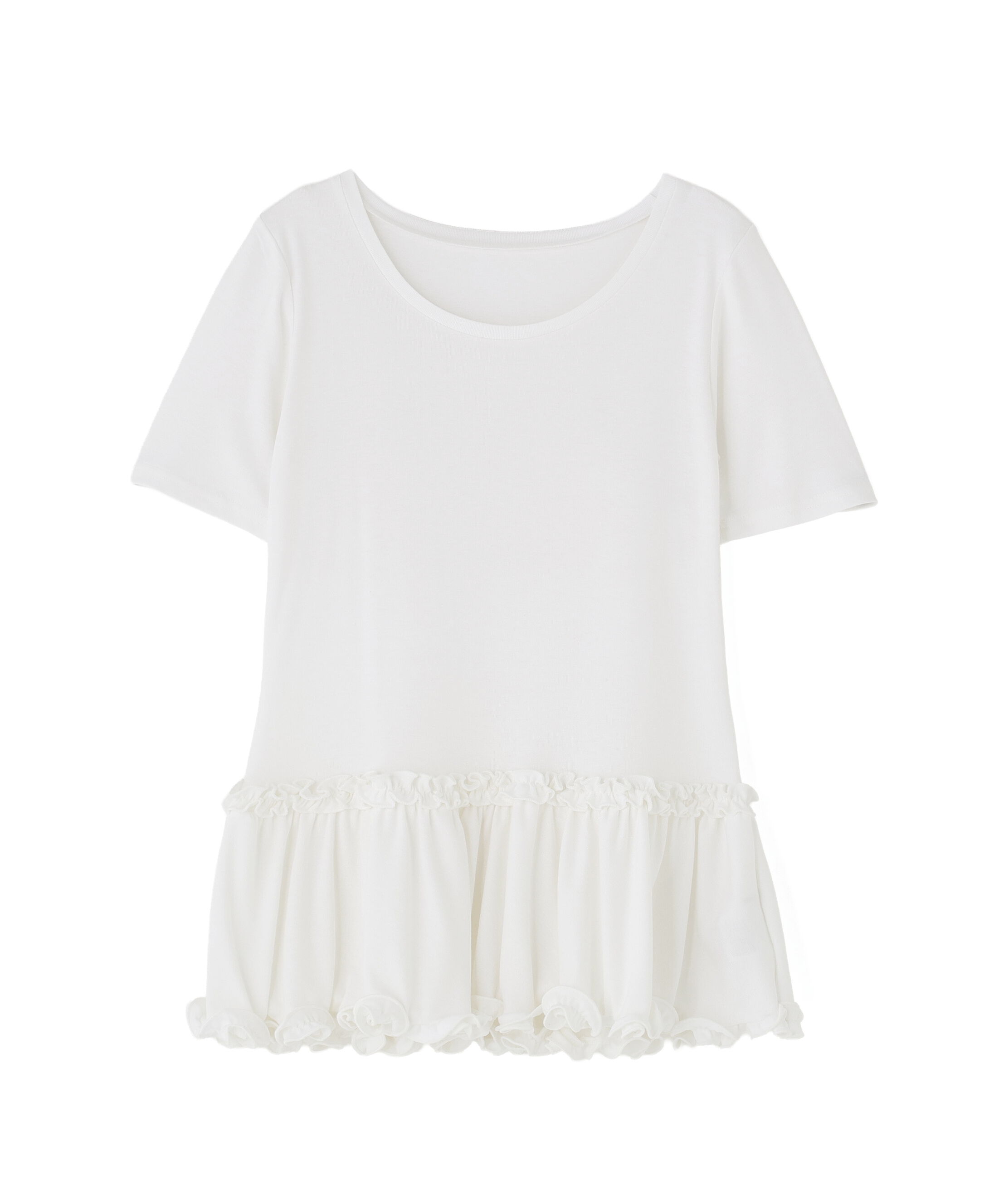  「ヘムフリルカットソー」|Tシャツ・カットソー|