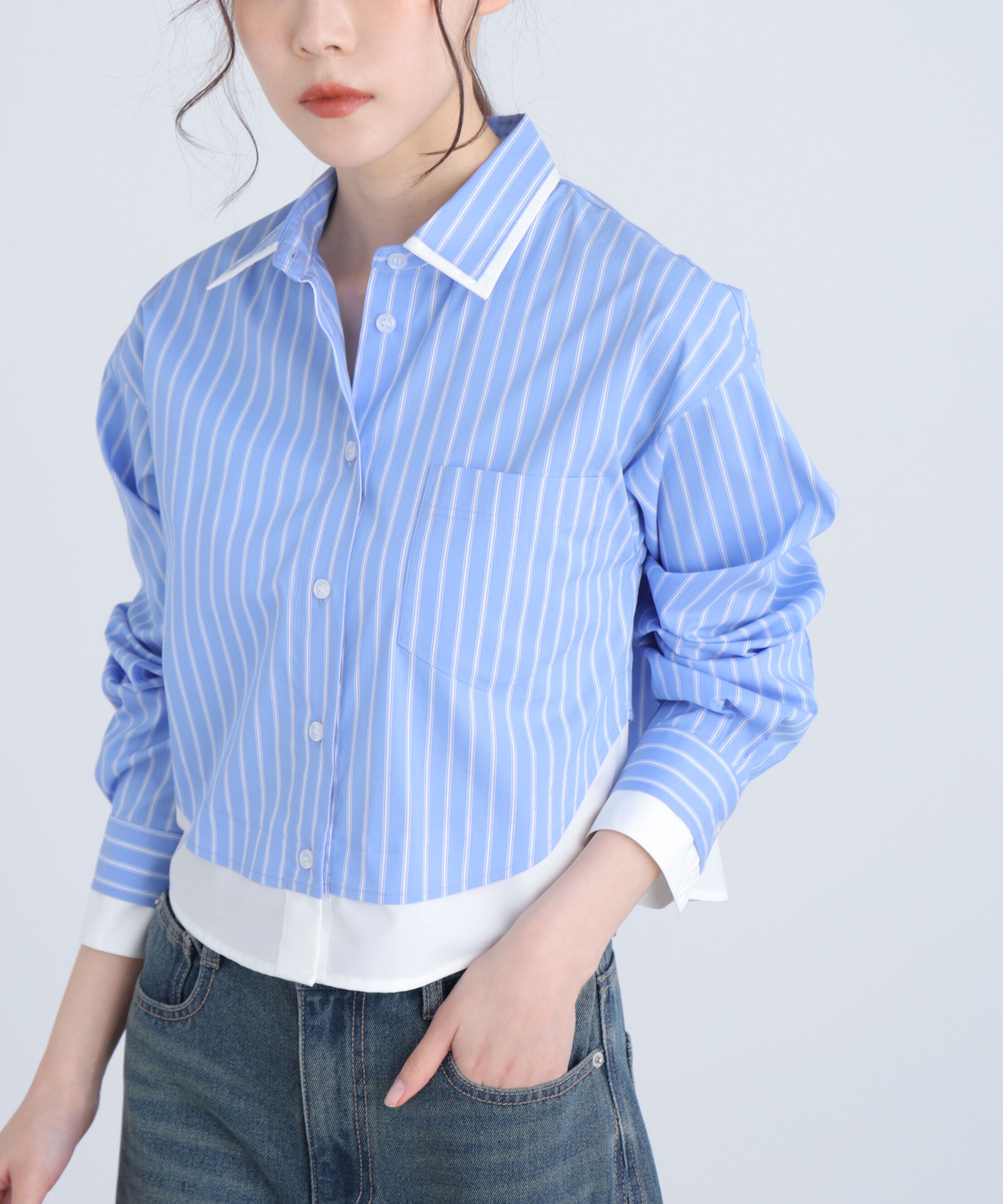  「レイヤード風シャツ」|シャツ・ブラウス|サックススト 1