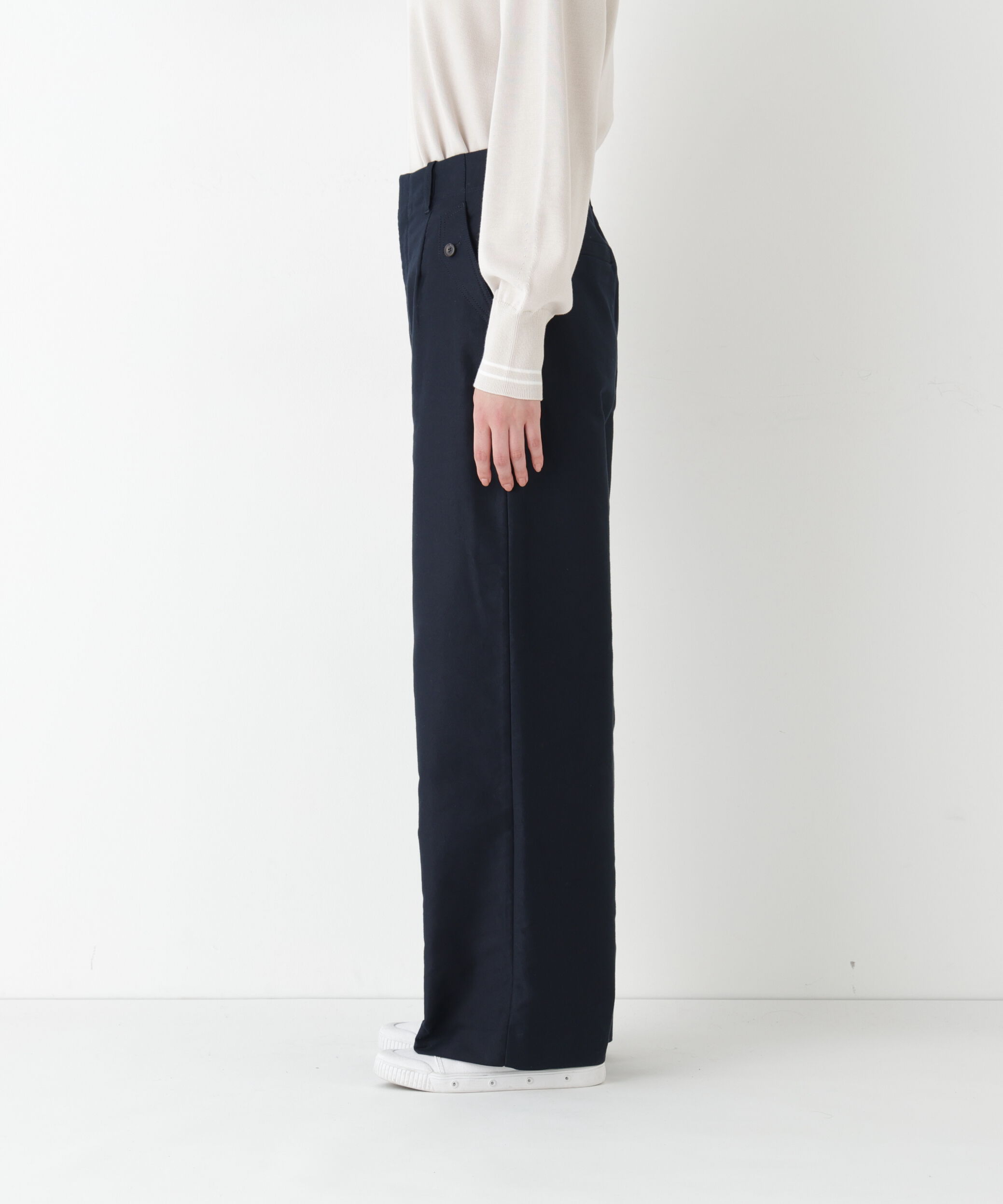  「◆《マルチサイズ/ウォッシャブル》ライトモールスキンセミワイドパンツ」|その他|