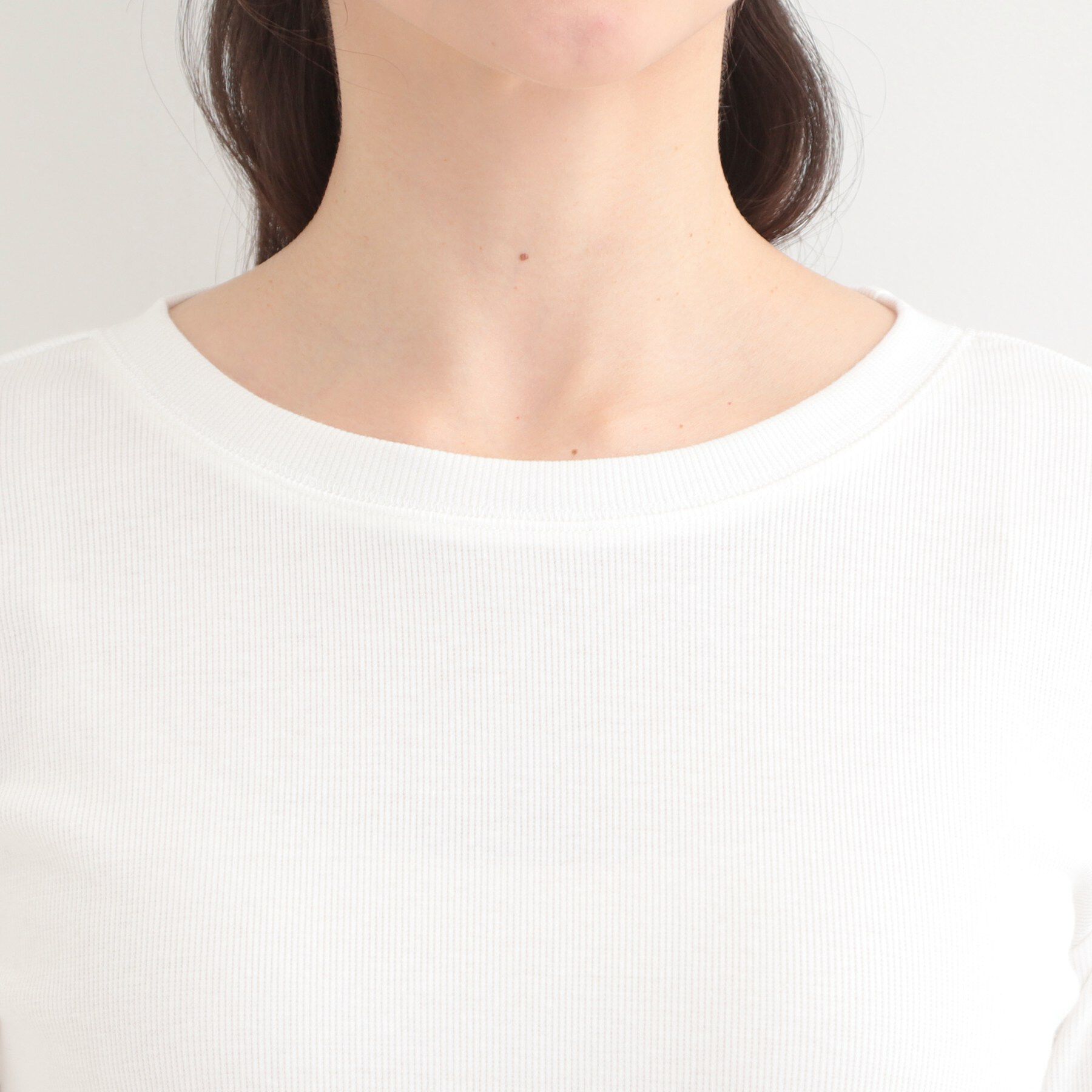 SHOO･LA･RUE「ベーシック テレコクルーネックインナー」|Tシャツ・カットソー|