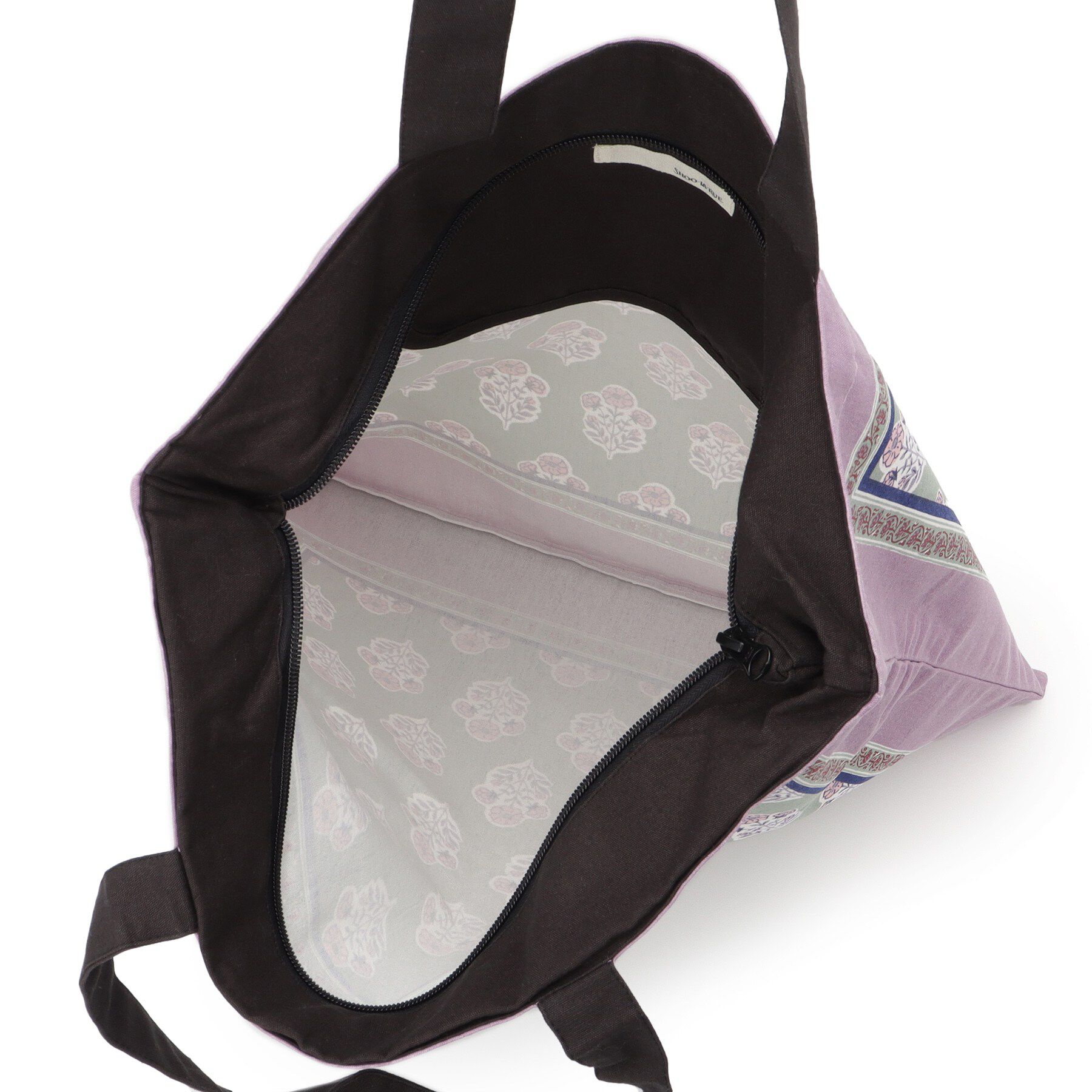 SHOO･LA･RUE「【インド製】スクエアファスナートートバッグ」|トートバッグ|