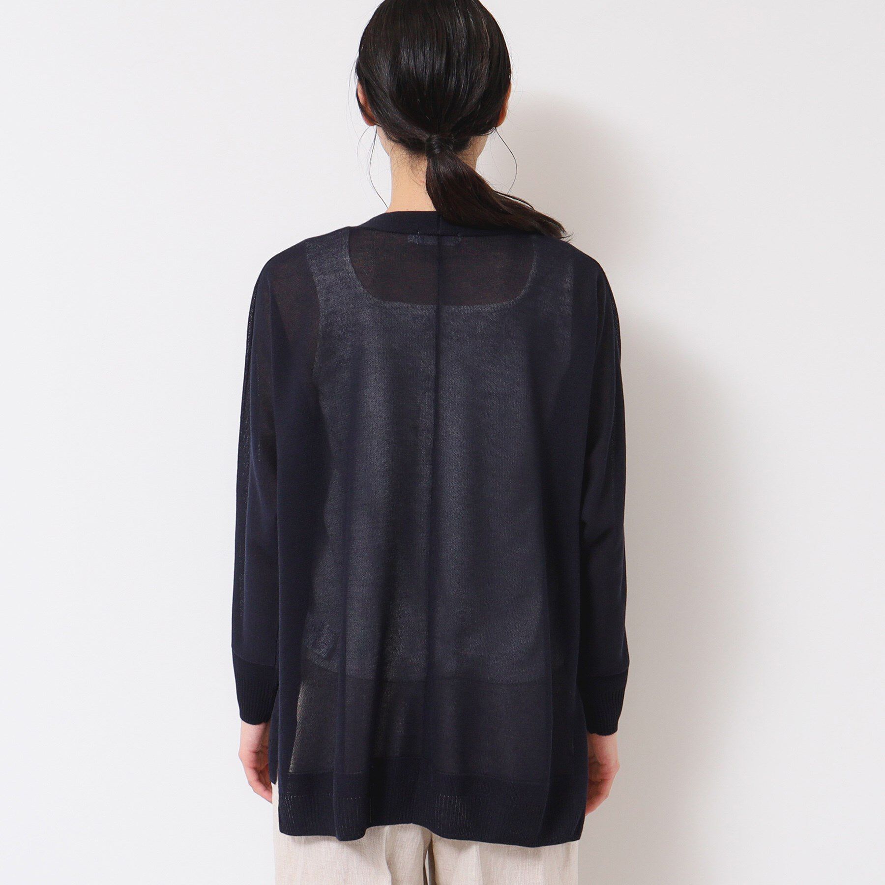 Dessin「【洗える】ミドル丈シアーカーディガン（S～L）」|カーディガン|