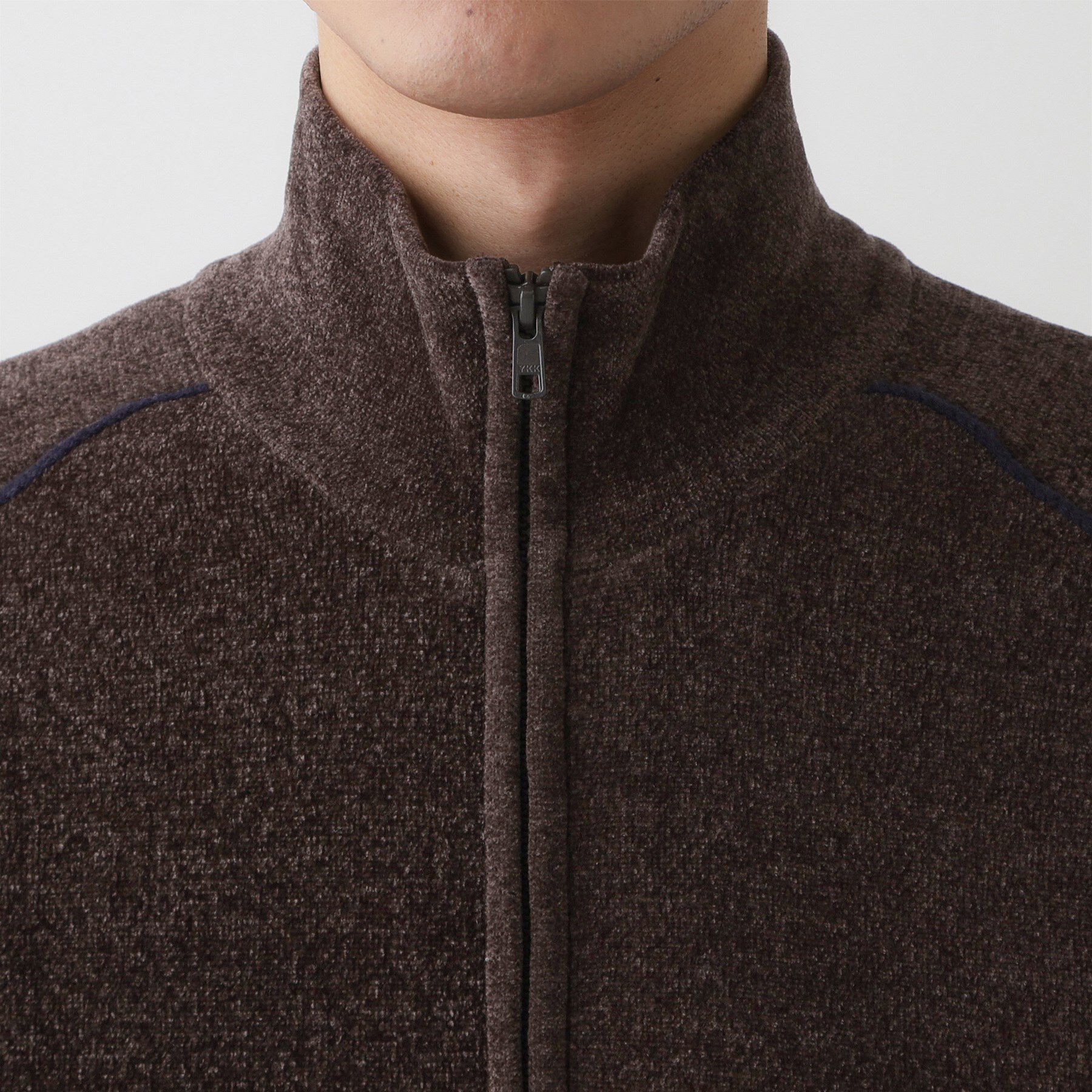 Dessin「【洗える】モールジップカーディガン」|ブルゾン・スタジャン|