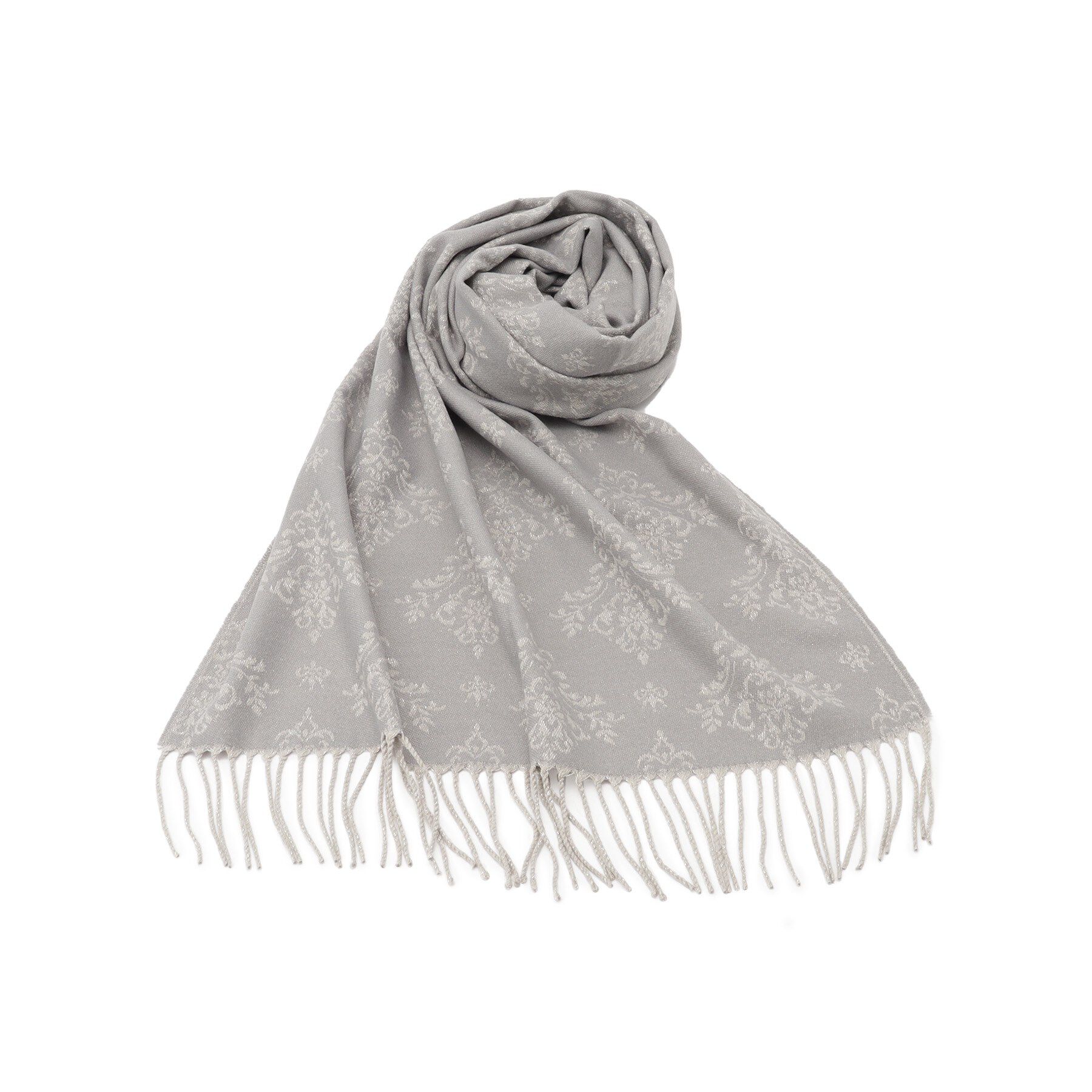 ITS&rsquo;DEMO「【手洗い可】ラメダマスクストール」|ストール|グレー(112)