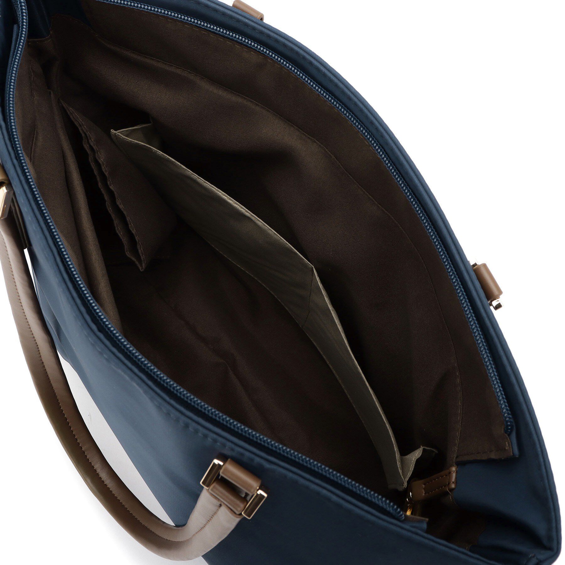 ITS&rsquo;DEMO「【収納アドバイザー監修】合皮コンビA4トート」|トートバッグ|