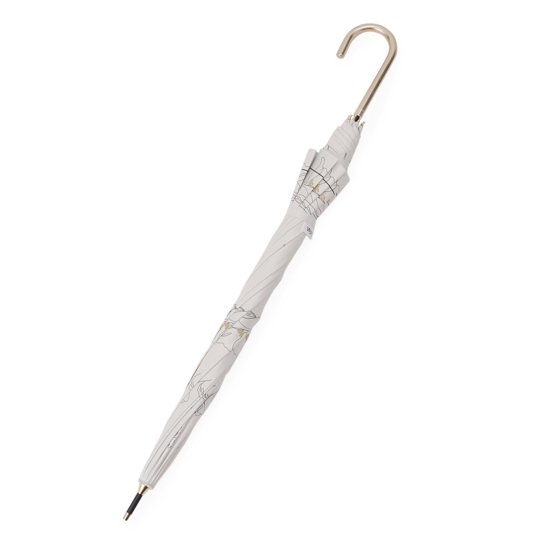 Ober Tashe「遮光率100％ UVカット率100％ 大きめ55㎝ 遮光フラワードローイング 日傘 晴雨兼用 長傘」|傘|