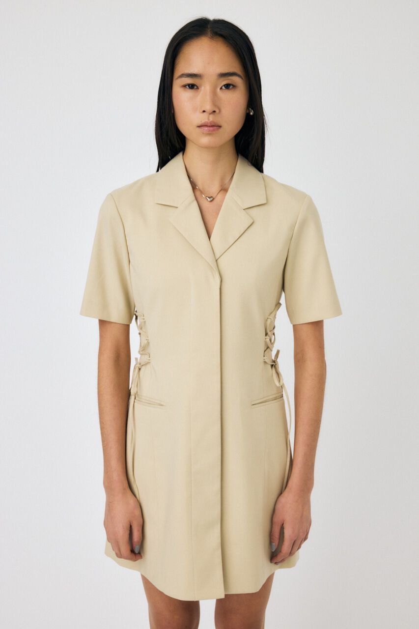 MOUSSY「LACE UP TAILORED ドレス」|ワンピース|