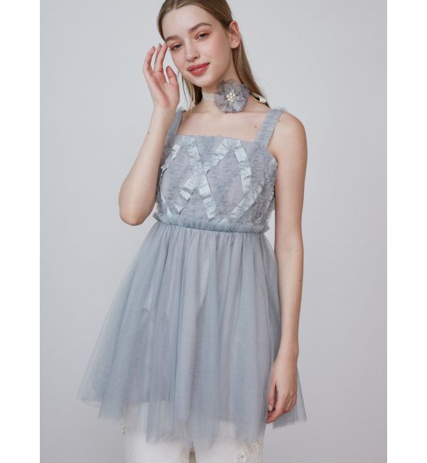 CALNAMUR「SHEER 3D FLOWER 2WAY CHORKER/シアー3Dフラワー2WAYチョーカー」|その他|