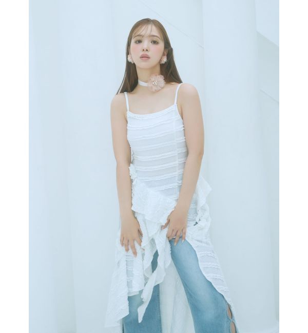 CALNAMUR「SHEER 3D FLOWER 2WAY CHORKER/シアー3Dフラワー2WAYチョーカー」|その他|