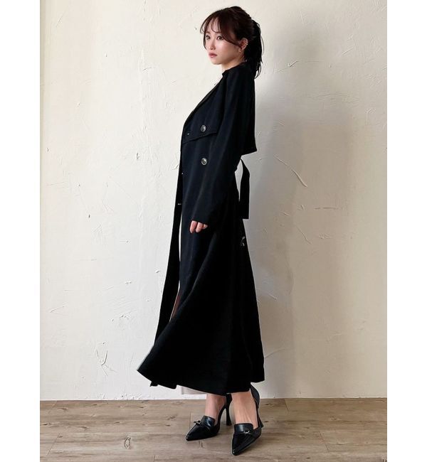 RESEXXY「レイヤードフレアトレンチコート」|トレンチコート|