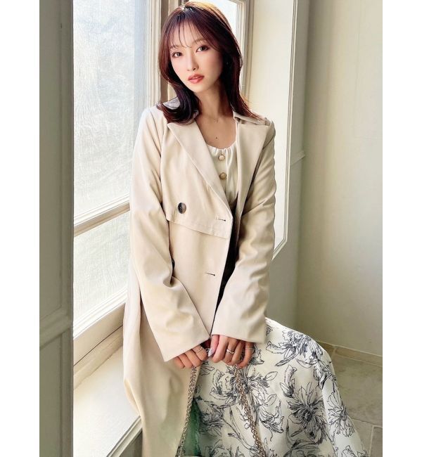 RESEXXY「レイヤードフレアトレンチコート」|トレンチコート|