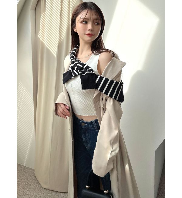 RESEXXY「レイヤードフレアトレンチコート」|トレンチコート|