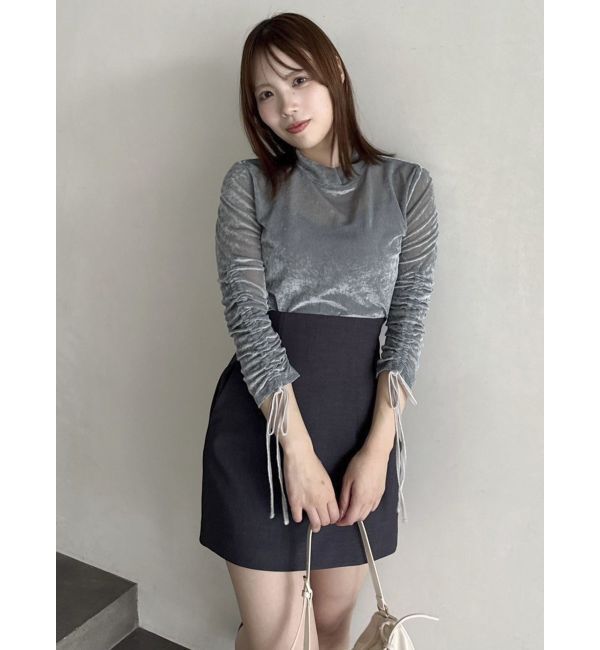 dazzlin「シアーベロアトップス」|Tシャツ・カットソー|