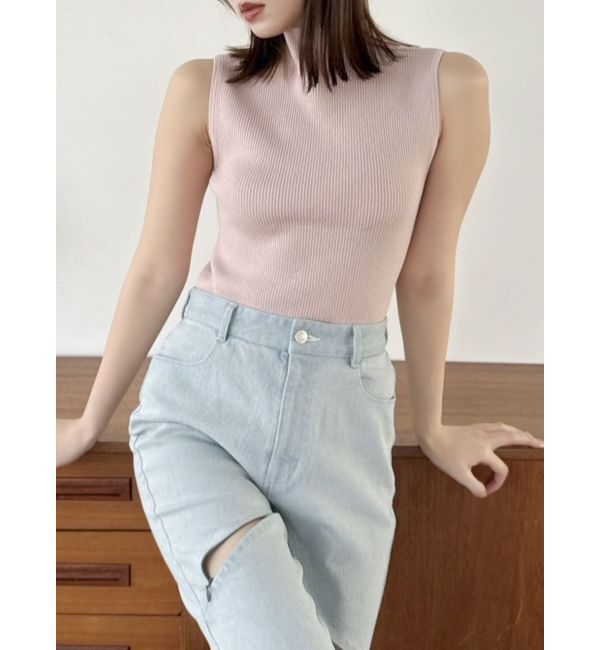 dazzlin「スリットフレアデニムパンツ」|デニム|