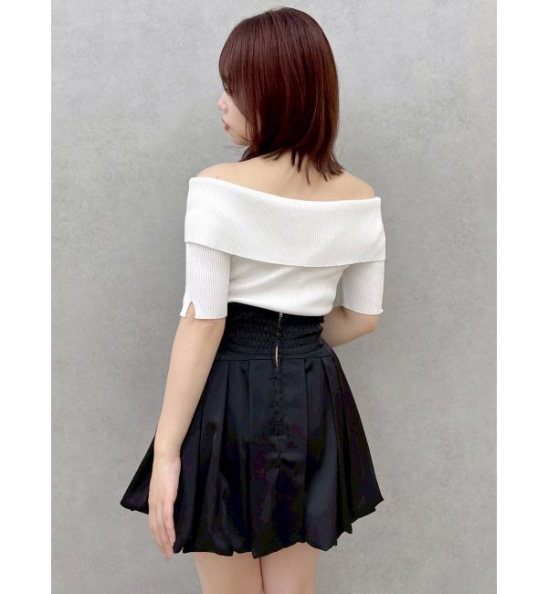 dazzlin「2WAYボタンオフショルニットトップス」|ニット・セーター|