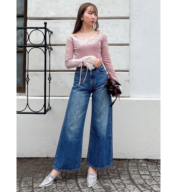 dazzlin「スラッカーデニムパンツ」|デニム|