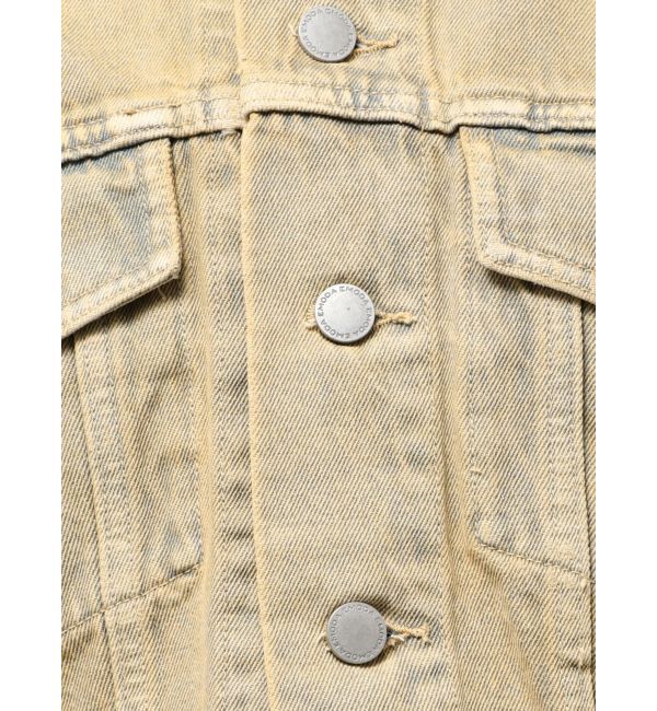 EMODA「カットスリーブフードデニムブルゾン」|ブルゾン・スタジャン|