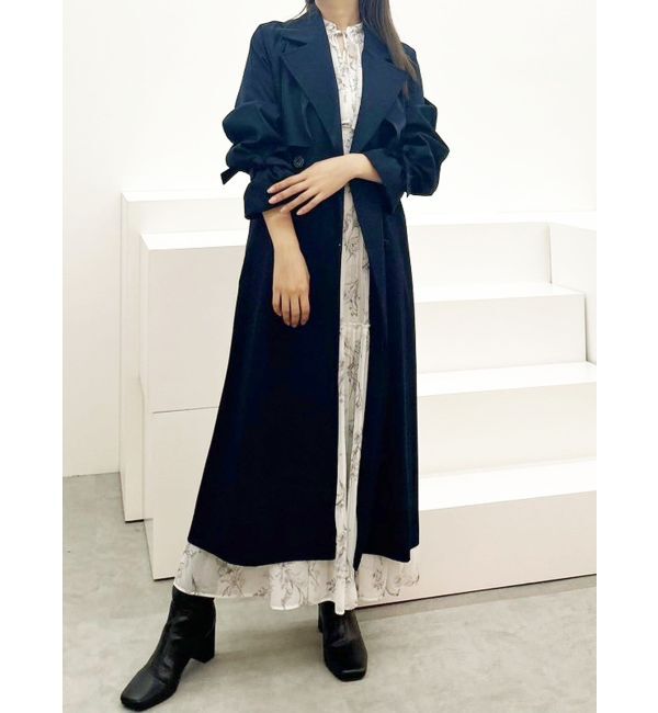 MERCURYDUO「バックチュールトレンチコート」|トレンチコート|